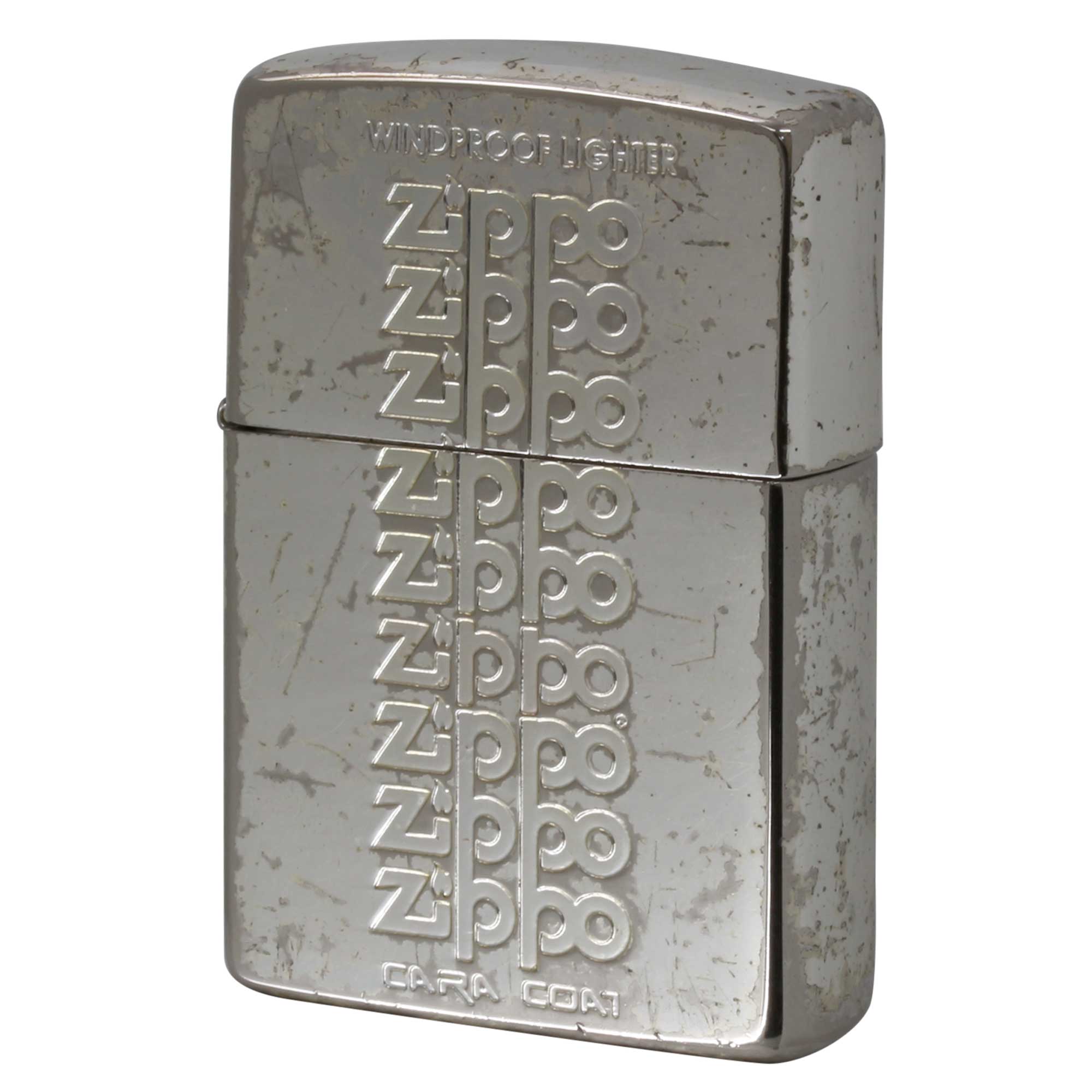 絶版/ヴィンテージ Zippo ジッポー 中古 1995年製造 CARA COAT Zippoロゴ  [C]使用感あり傷汚れあり
