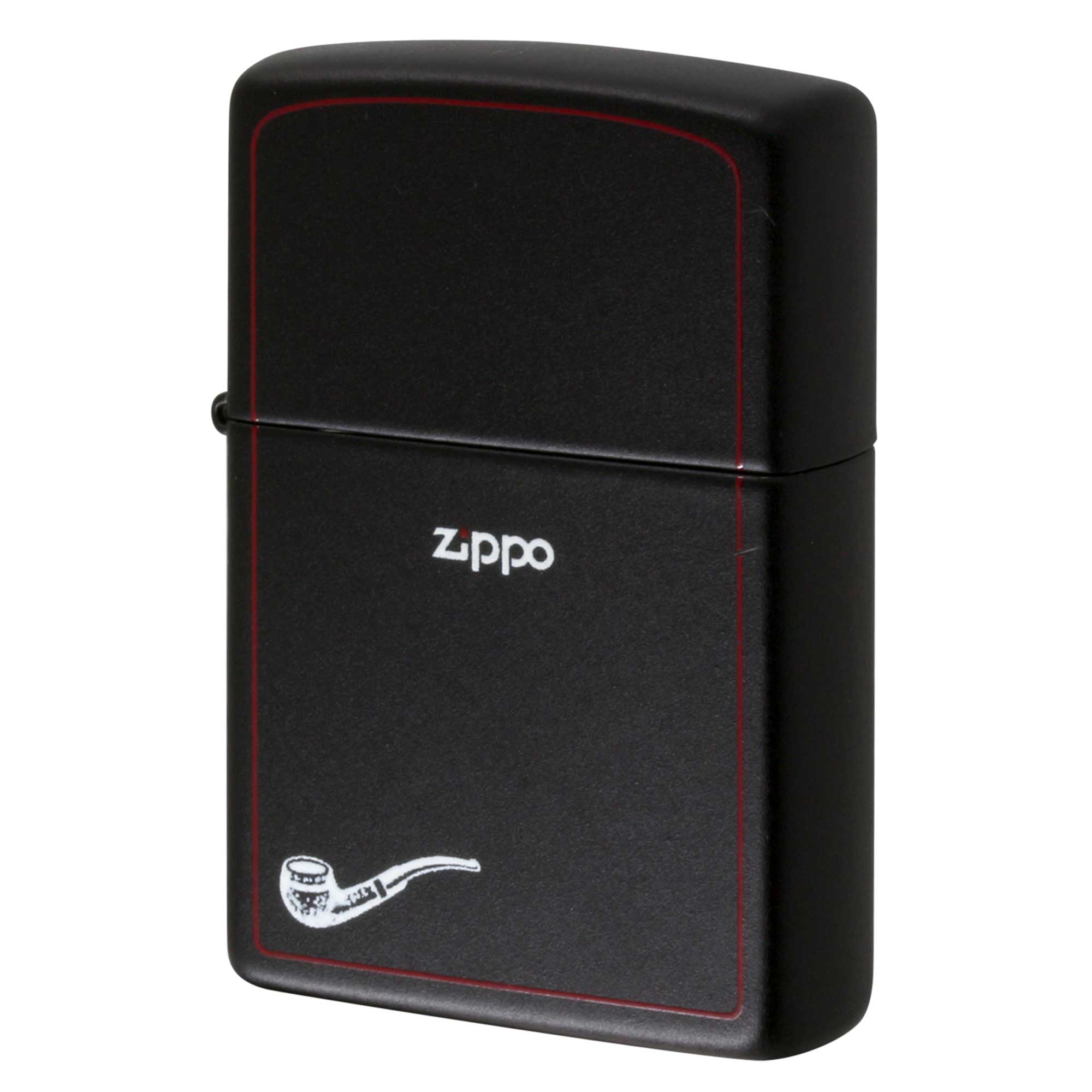 絶版/ヴィンテージ Zippo ジッポー 中古 1988年製造 パイプ ブラックマット ユニットレギュラータイプ  [B]使用感ありやや傷汚れあり