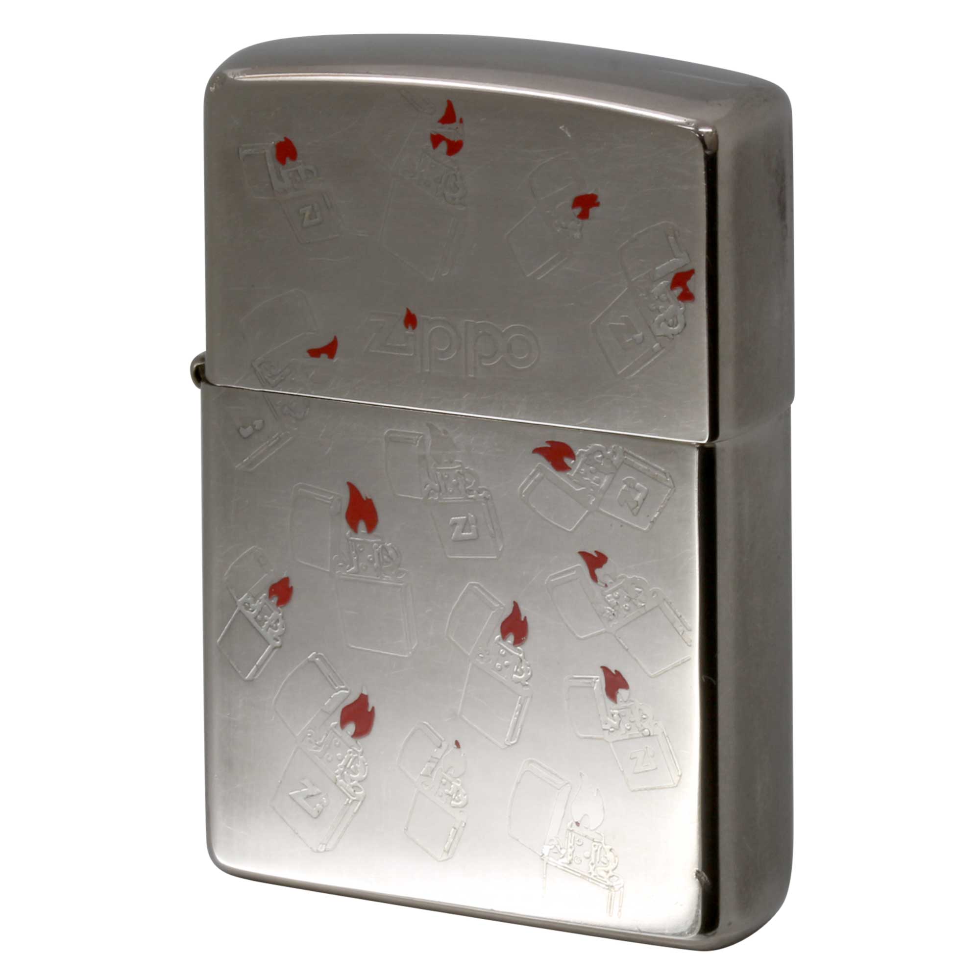 絶版/ヴィンテージ Zippo ジッポー 中古 1997年製造 ランダムジッポ模様 Random Zippo  [B]使用感ありやや傷汚れあり