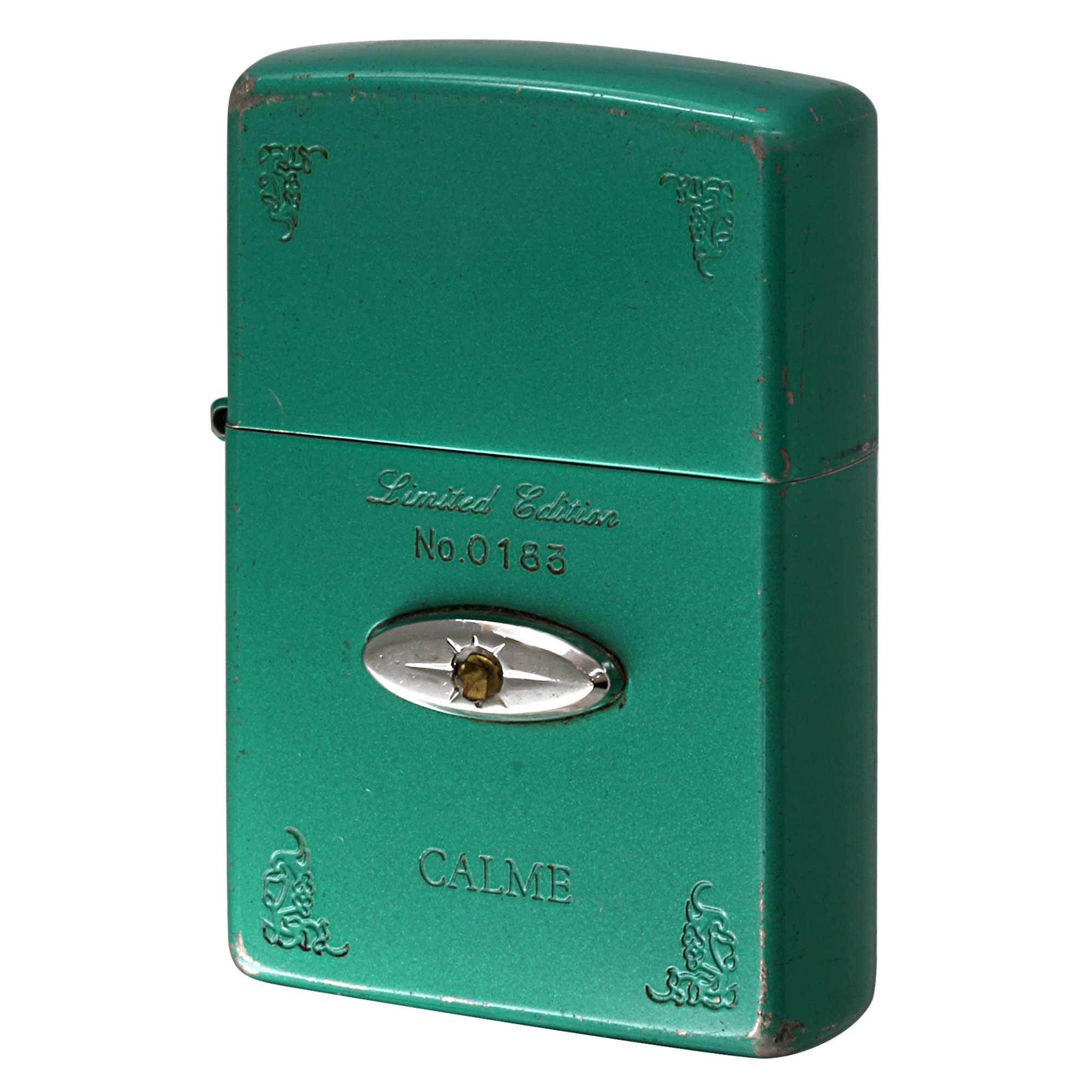 絶版/ヴィンテージ Zippo ジッポー 中古 2000年製造 CALME LIMITED EDITION No.0183  [C]使用感あり傷汚れあり