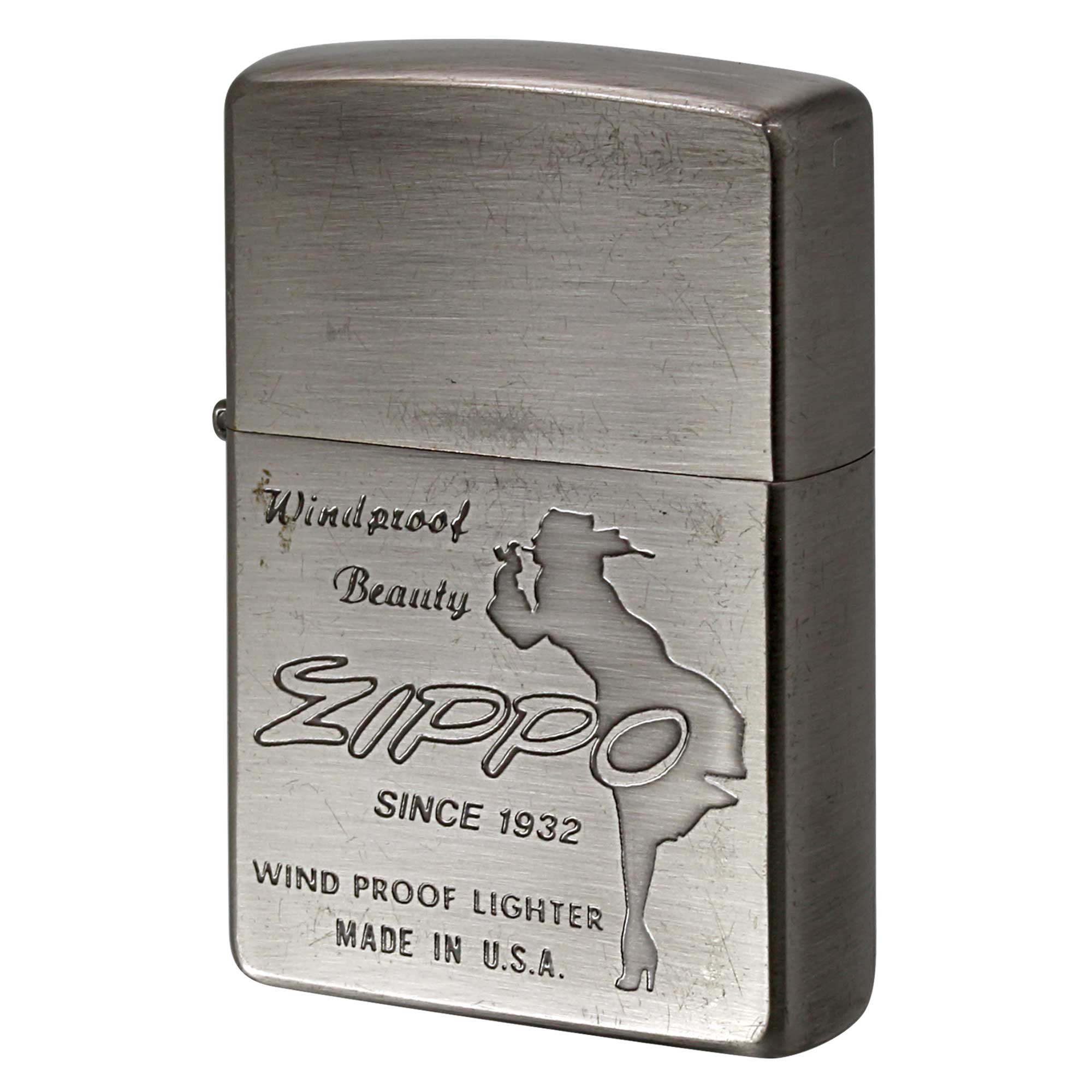 絶版/ヴィンテージ Zippo ジッポー 中古 1998年製造 Windproof Beauty Windy ウィンディ  [C]使用感あり傷汚れあり
