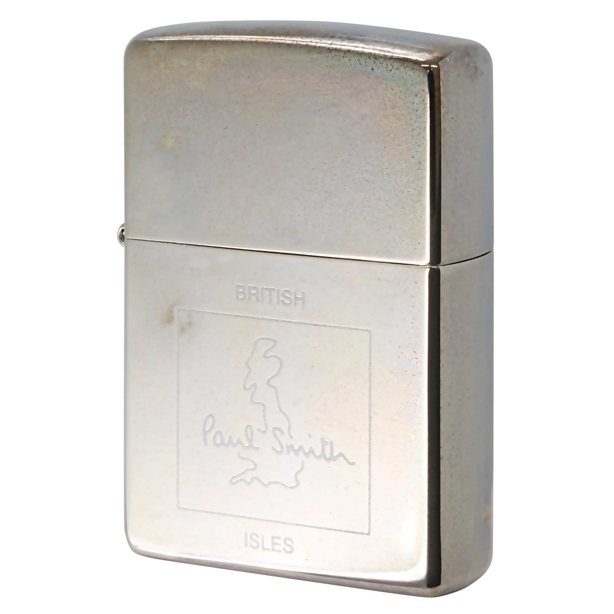 絶版/ヴィンテージ Zippo ジッポー 中古 2000年製造 ZIPPO Paul Smith ポール・スミス ブリテン島  [A]使用感少なく状態が良い