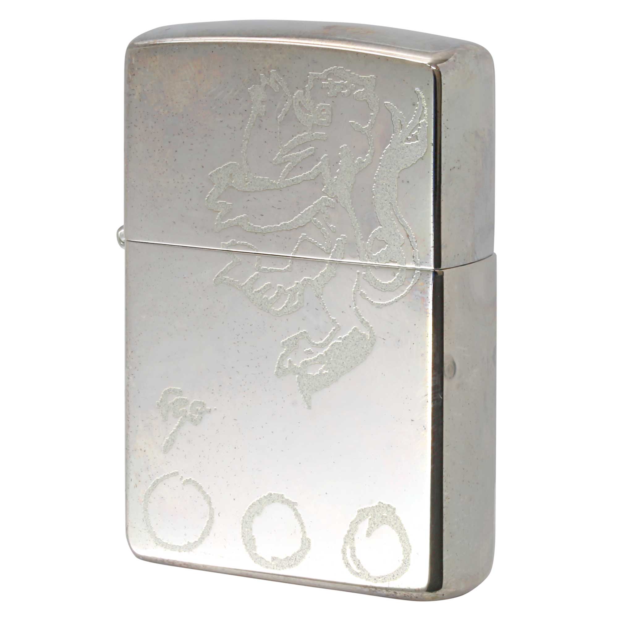 絶版/ヴィンテージ Zippo ジッポー 中古 2001年製造 ZIPPO Paul Smith Collection ポール・スミス コレクション ライオン  [B]使用感ありやや傷汚れあり