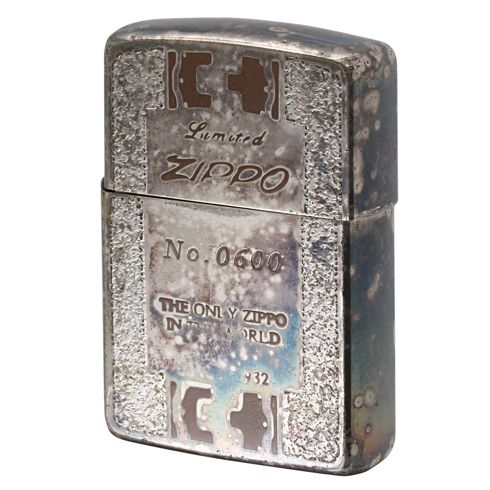 絶版/ヴィンテージ Zippo ジッポー 中古 1993年製造 Limited THE ONRY ZIPPO シリアルナンバーNo.0600  [C]使用感あり傷汚れあり