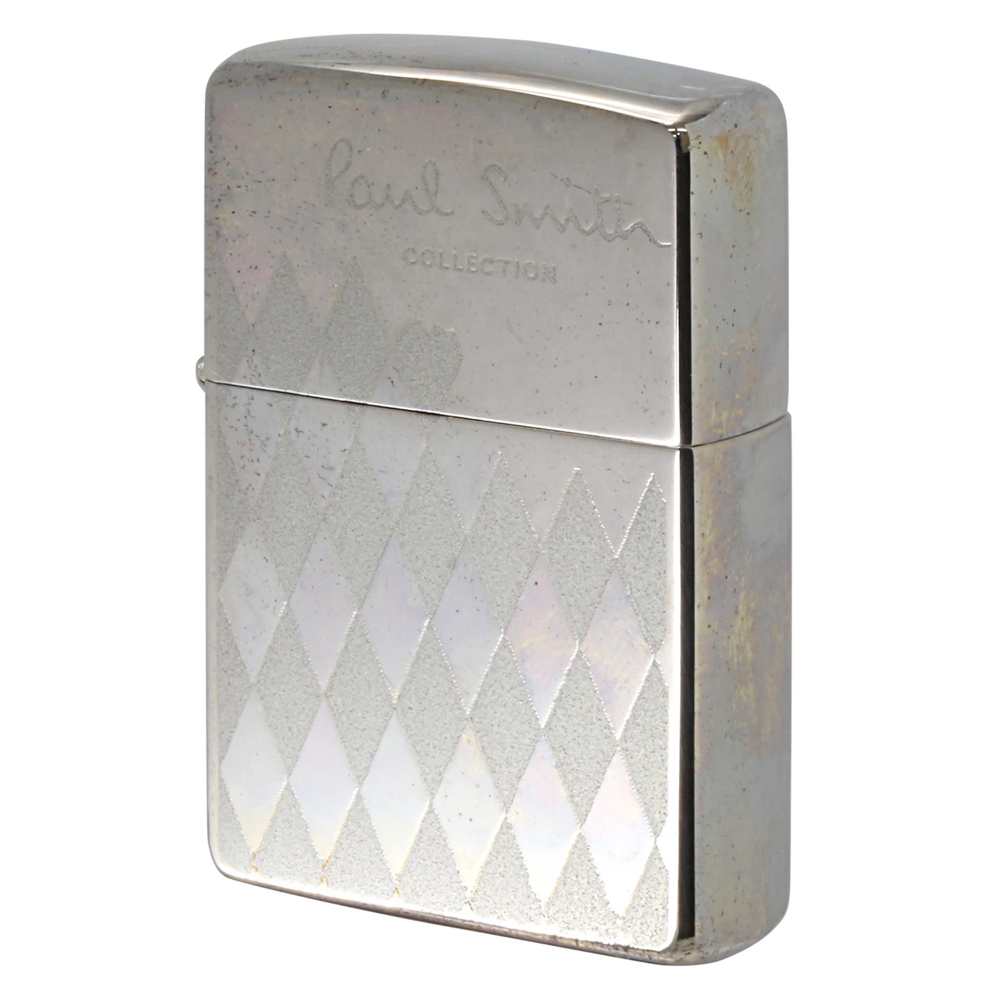 絶版/ヴィンテージ Zippo ジッポー 中古 2001年製造 ZIPPO Paul Smith Collection ポール・スミス コレクション アーガイルチェック  [S]ほぼ新品同様