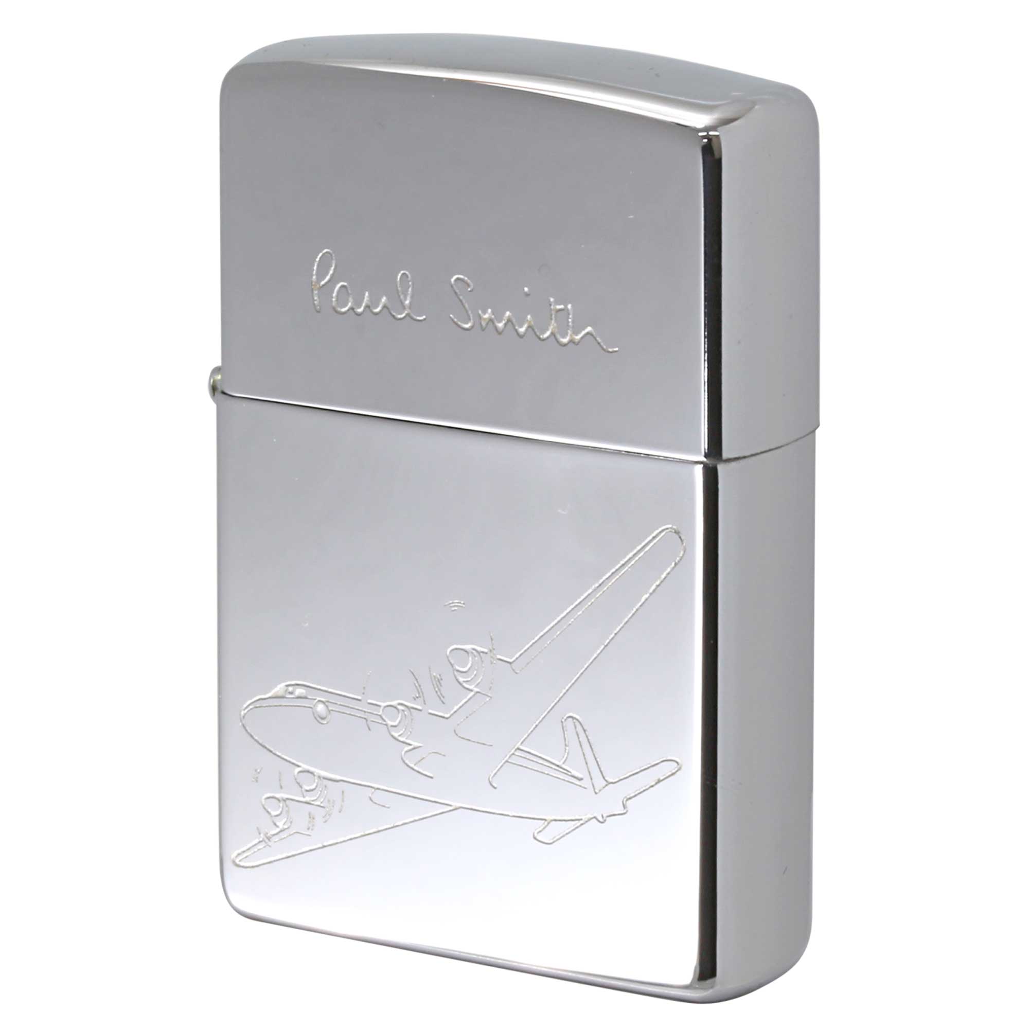 絶版/ヴィンテージ Zippo ジッポー 中古 2001年製造 ZIPPO Paul Smith ポール・スミス 飛行機  [S]ほぼ新品同様