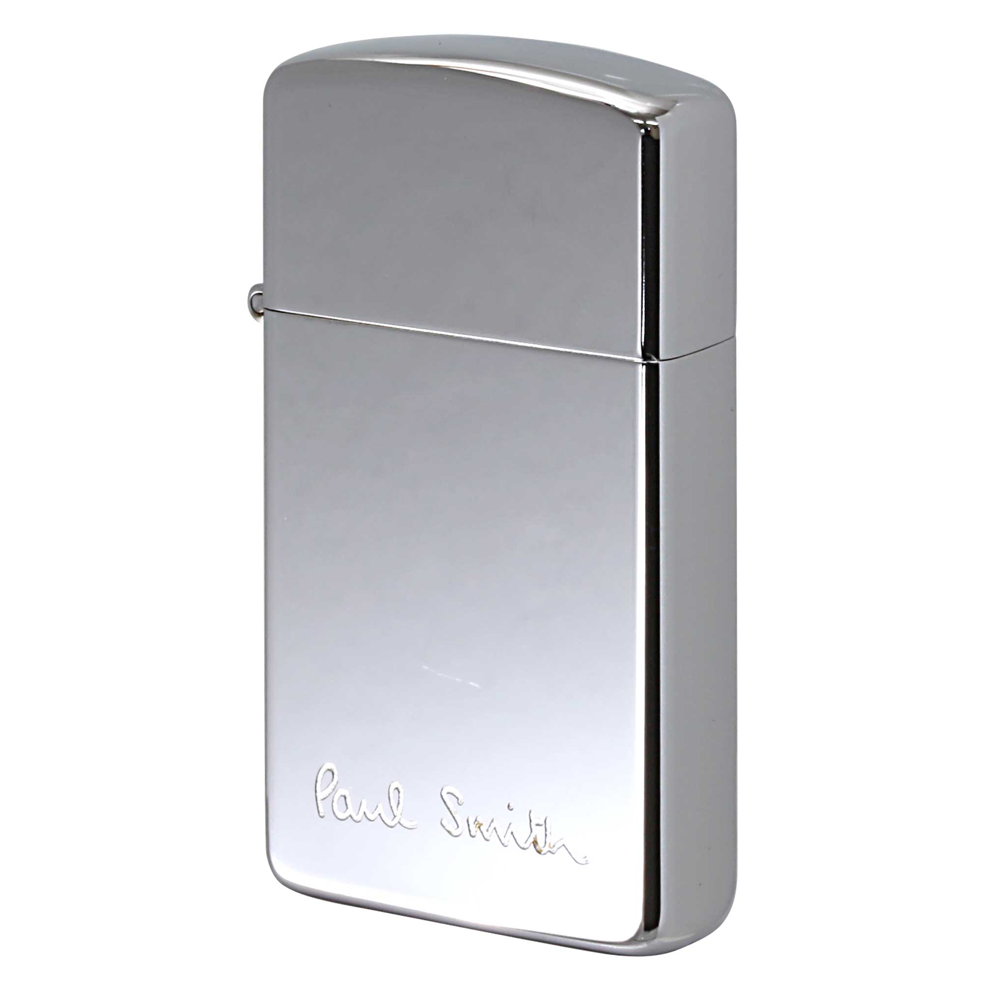 絶版/ヴィンテージ Zippo ジッポー 中古 1986年製造 ZIPPO Paul Smith ポール・スミス スリムタイプ ロゴ  [A]使用感少なく状態が良い