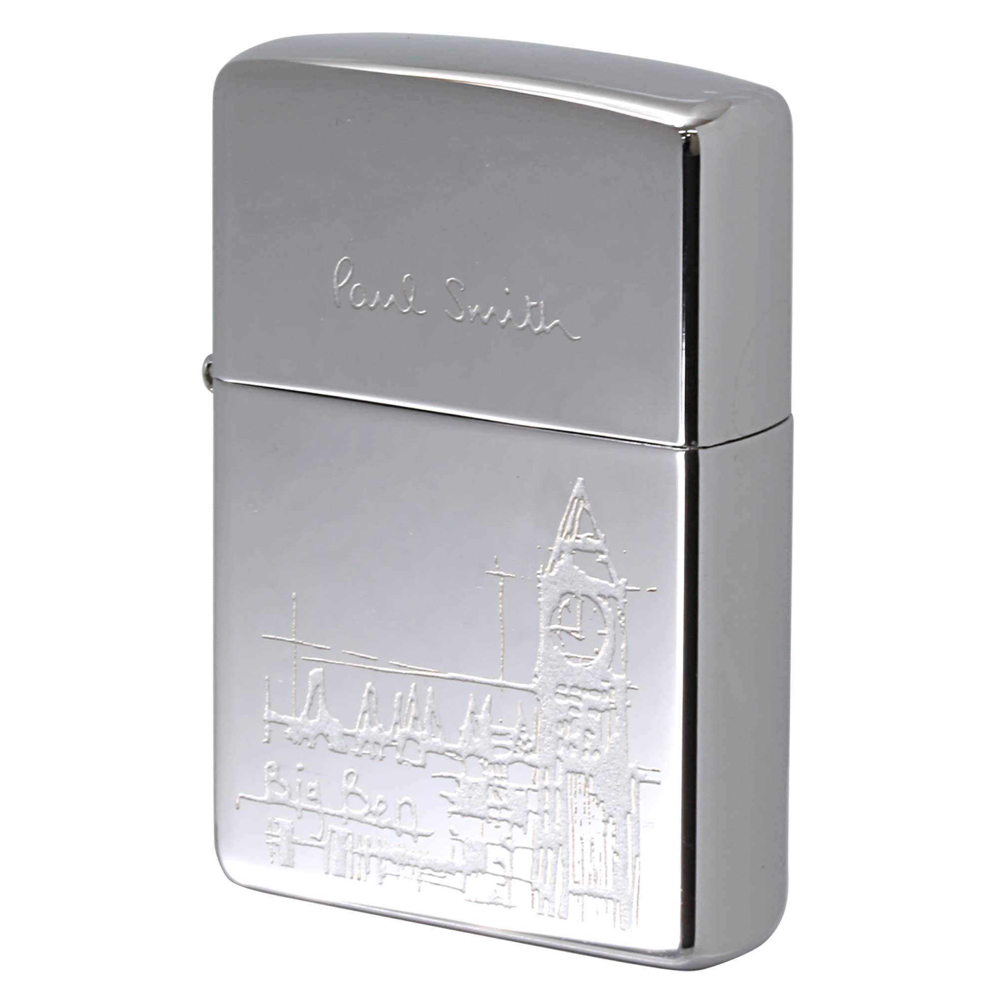 絶版/ヴィンテージ Zippo ジッポー 中古 2001年製造 ZIPPO Paul Smith ポール・スミス Big Ben ビッグベン  [S]ほぼ新品同様