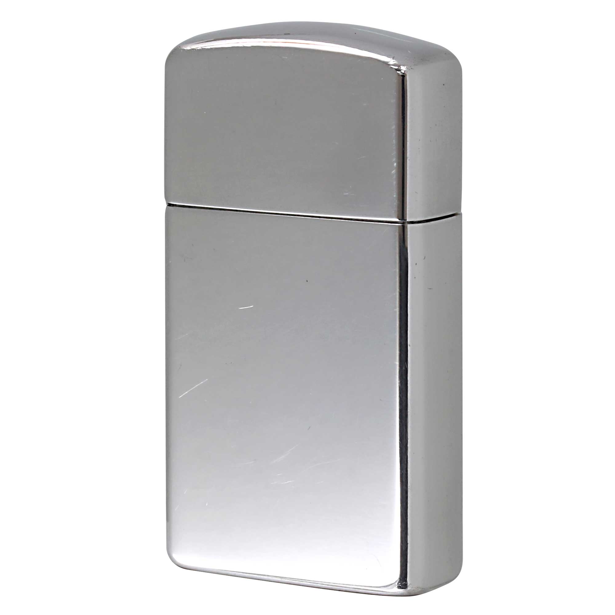 絶版/ヴィンテージ Zippo ジッポー 中古 2000年製造 ZIPPO Paul Smith ポール・スミス 試作品 スリム アルミカバー付 鏡面 無地  [A]使用感少なく状態が良い