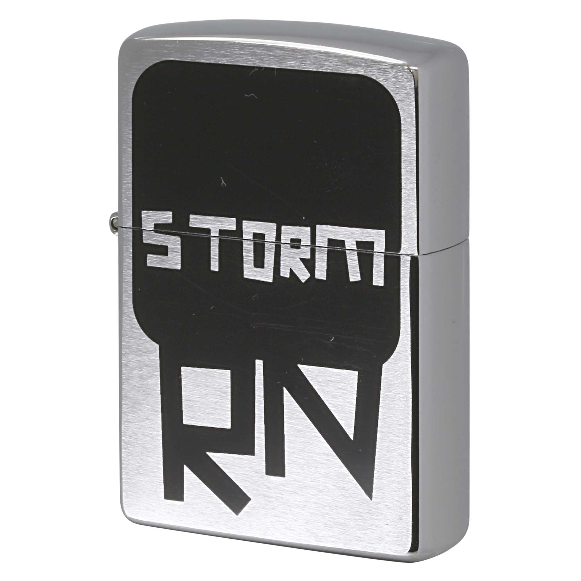 絶版/ヴィンテージ Zippo ジッポー 中古 1997年製造 ZIPPO R.Newbold アールニューボールド RN STORM  [A]使用感少なく状態が良い