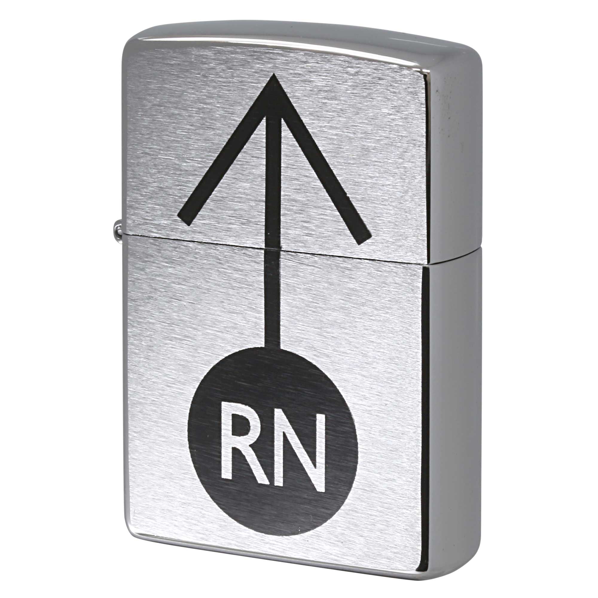 絶版/ヴィンテージ Zippo ジッポー 中古 1997年製造 ZIPPO R.Newbold アールニューボールド RN 矢印ロゴ  [S]ほぼ新品同様