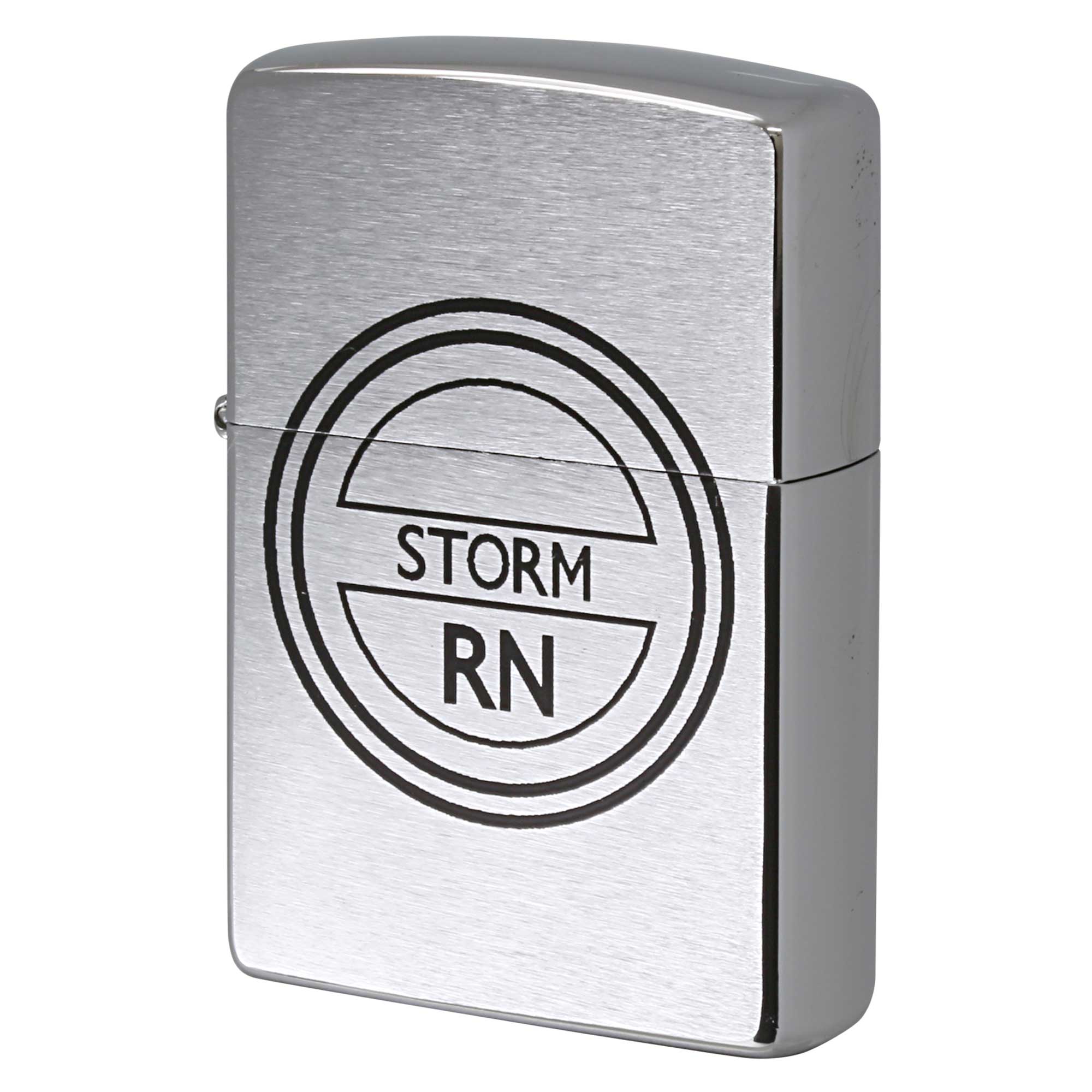絶版/ヴィンテージ Zippo ジッポー 中古 1996年製造 ZIPPO R.Newbold アールニューボールド RN STORM  [S]ほぼ新品同様