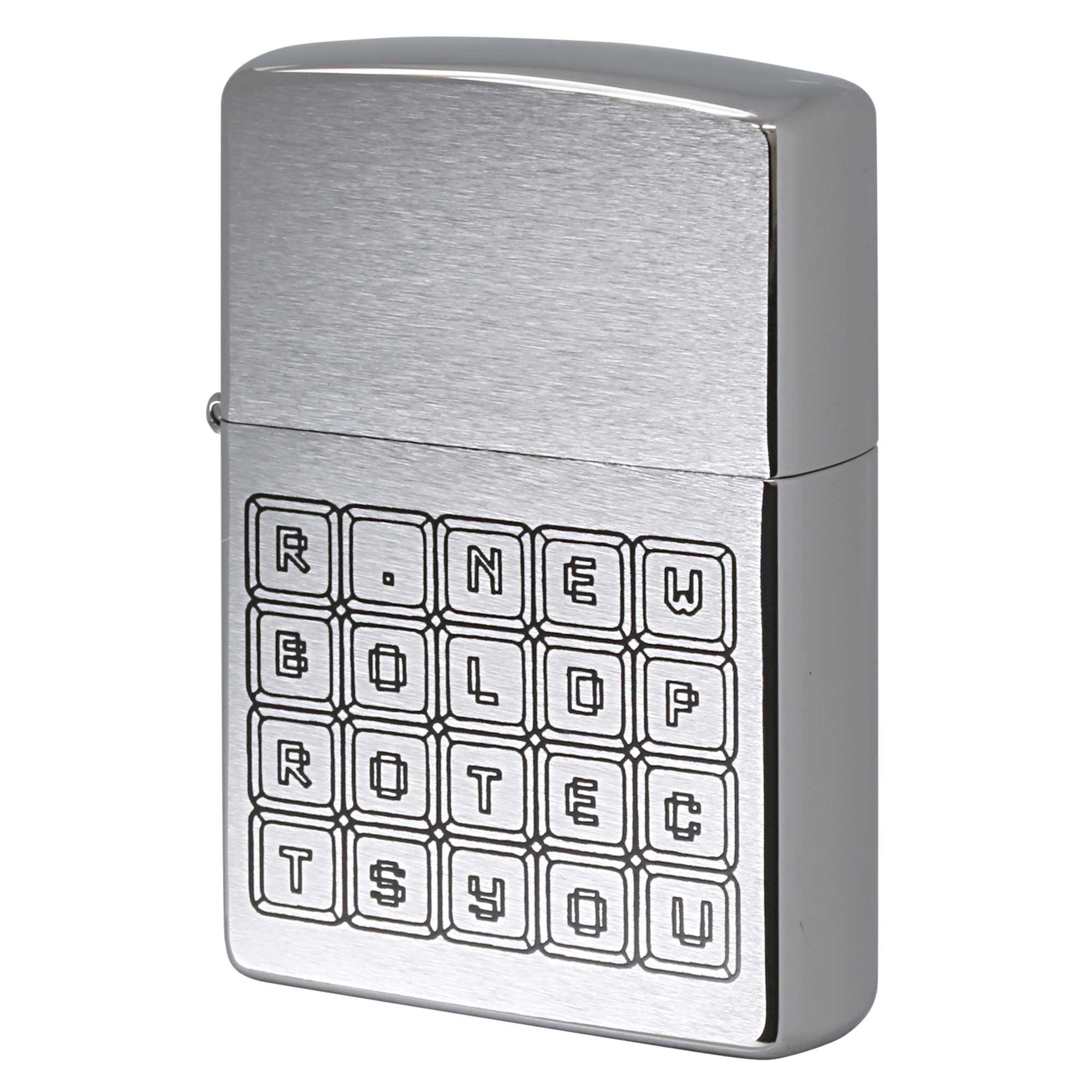 絶版/ヴィンテージ Zippo ジッポー 中古 1999年製造 ZIPPO R.Newbold アールニューボールド PROTECTS you  [S]ほぼ新品同様