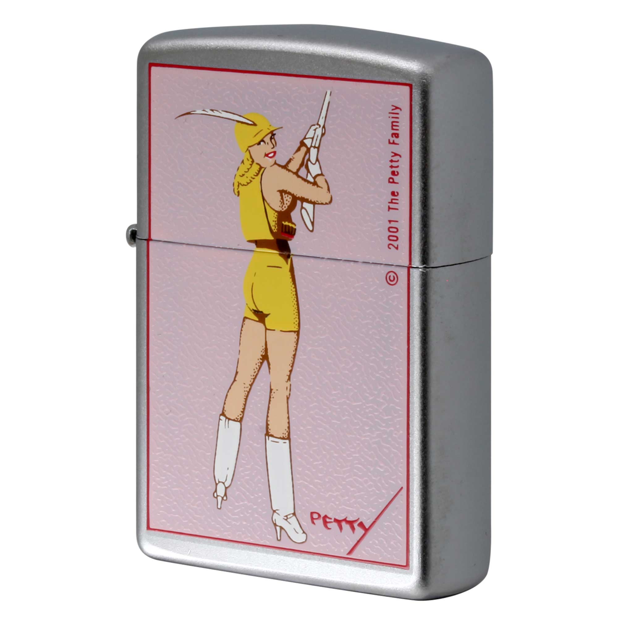 絶版/ヴィンテージ Zippo ジッポー 中古 2000年製造 The Petty Girl 205PG 648 SHARPSHOOTER  [N]未使用・新品