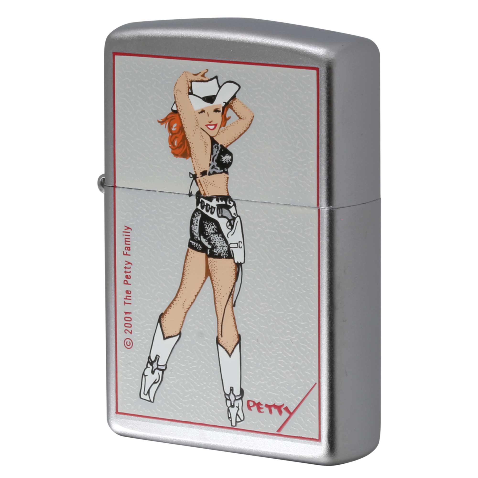絶版/ヴィンテージ Zippo ジッポー 中古 2000年製造 The Petty Girl 205PG 647 PSTL PAKN PRETY  [N]未使用・新品