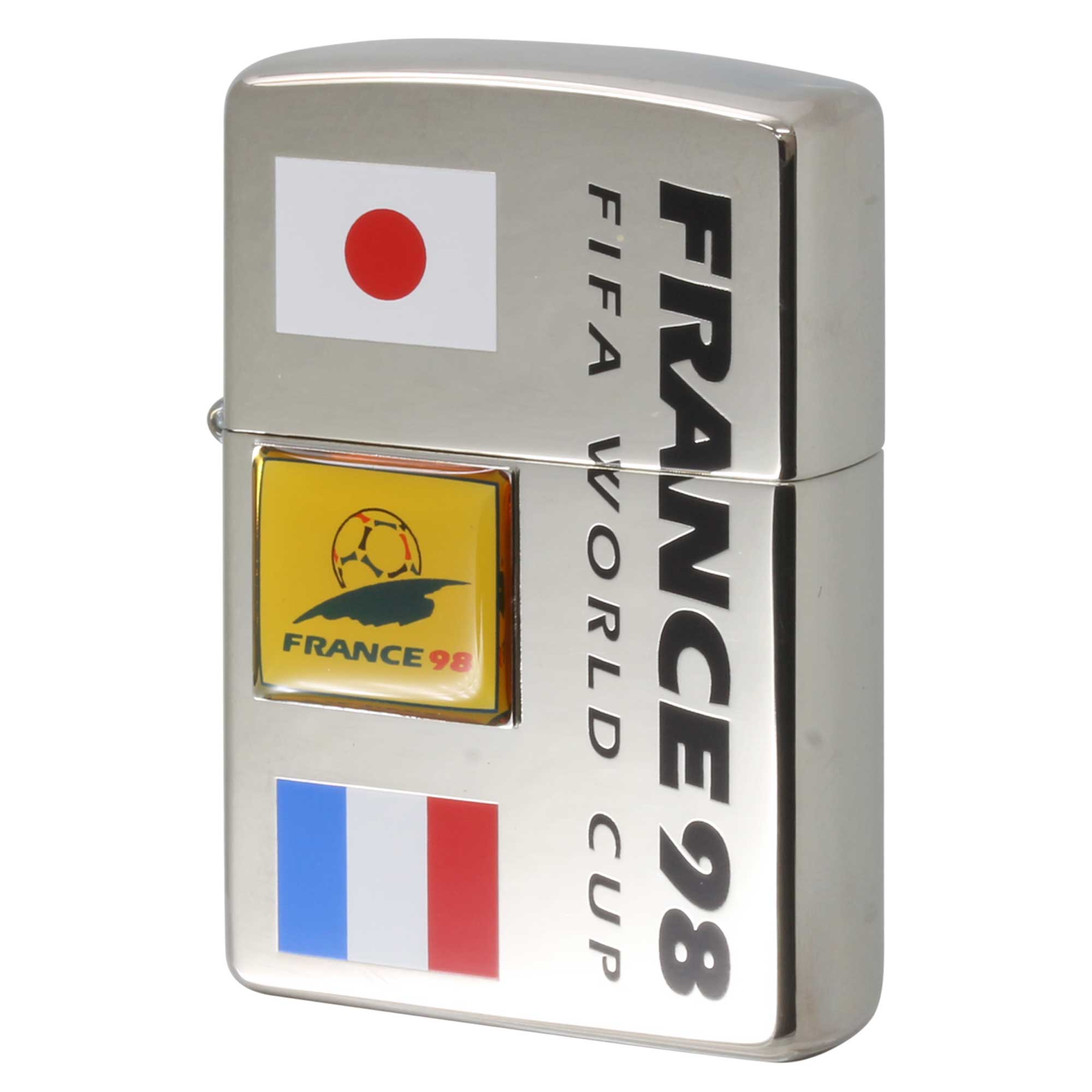 絶版/ヴィンテージ Zippo ジッポー 中古 1997年製造 FIFA WORLD CUP フランス98 シリアルNo.0955 FWC-16  [S]ほぼ新品同様