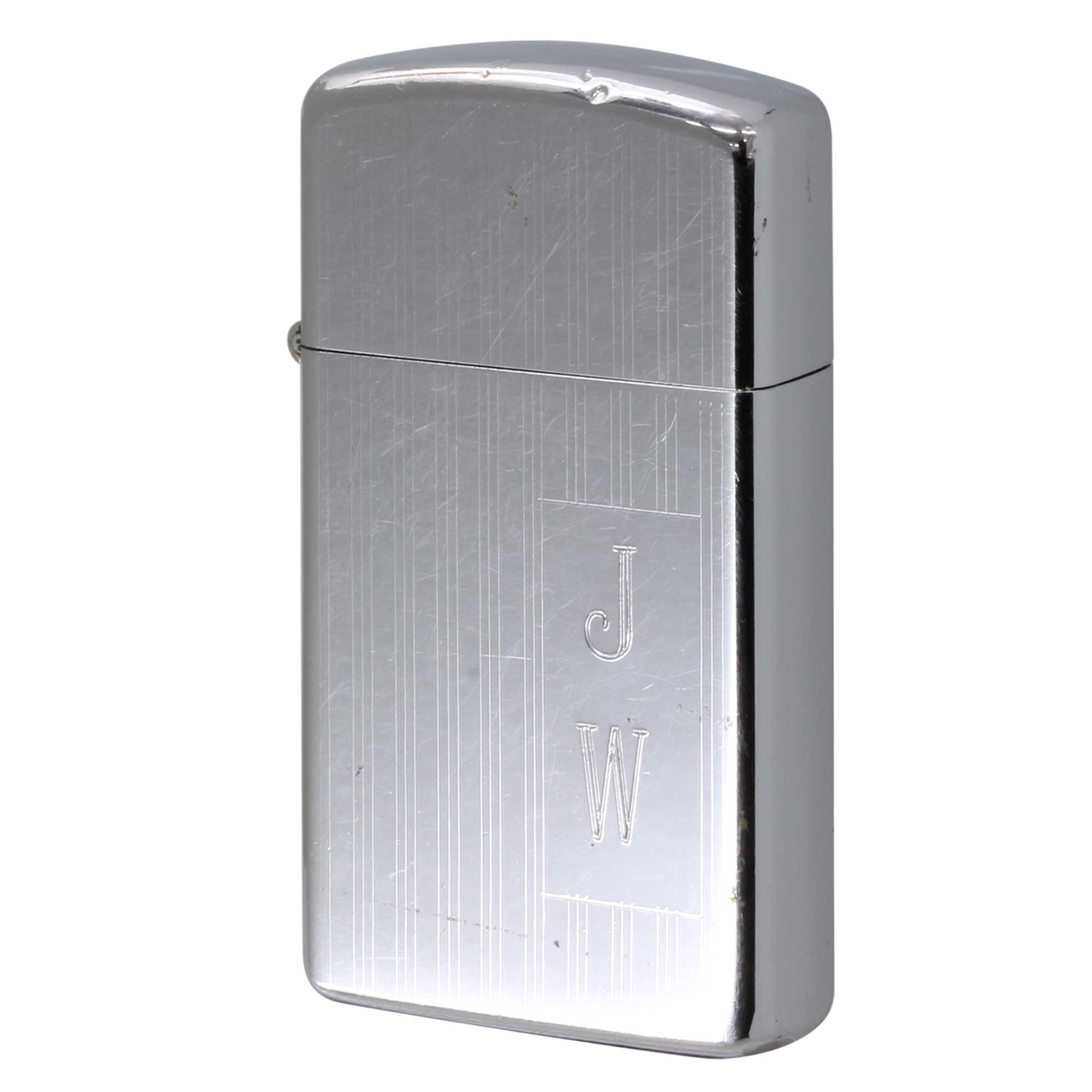 絶版/ヴィンテージ Zippo ジッポー 中古 1976年製造 スリム エンジンタン ハイポリッシュ 1615  [C]使用感あり傷汚れあり