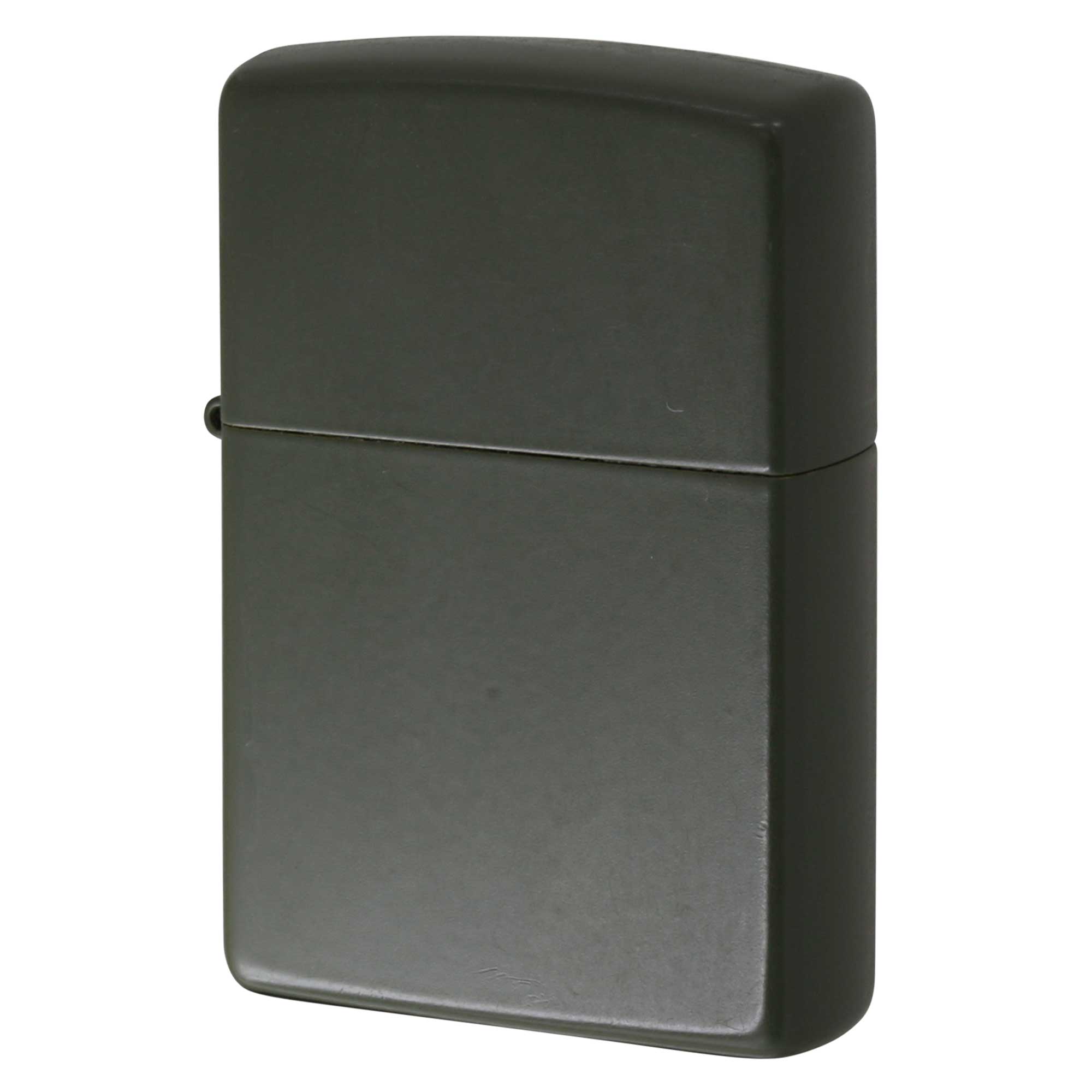 絶版/ヴィンテージ Zippo ジッポー 中古 2022年製造 マットカラー グリーン 無地 #221  [C]使用感あり傷汚れあり