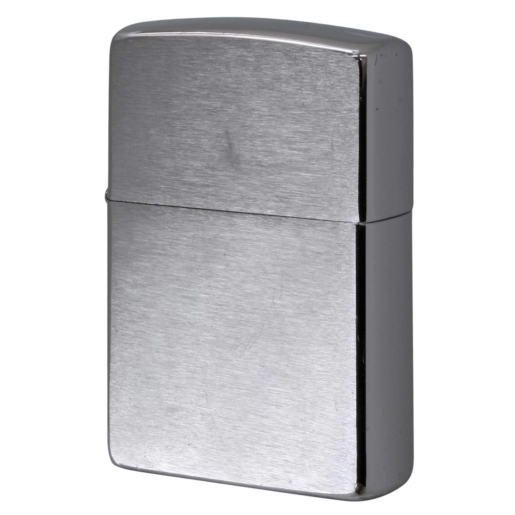 絶版/ヴィンテージ Zippo ジッポー 中古 2001年製造 ブラッシュドクローム No.200  [C]使用感あり傷汚れあり