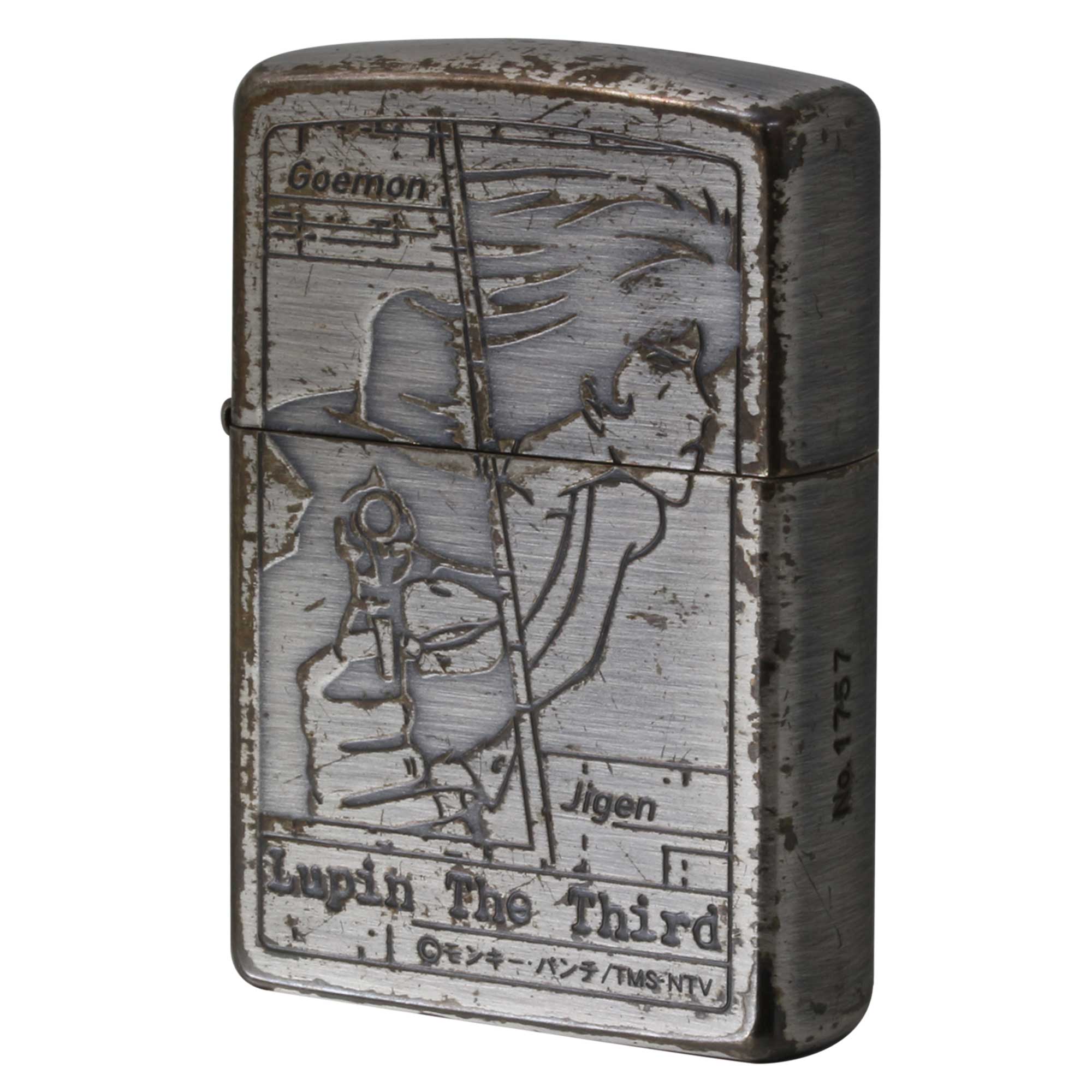 絶版/ヴィンテージ Zippo ジッポー 中古 2001年製造 ルパン三世 次元大介 石川五右衛門 No.1757  [C]使用感あり傷汚れあり