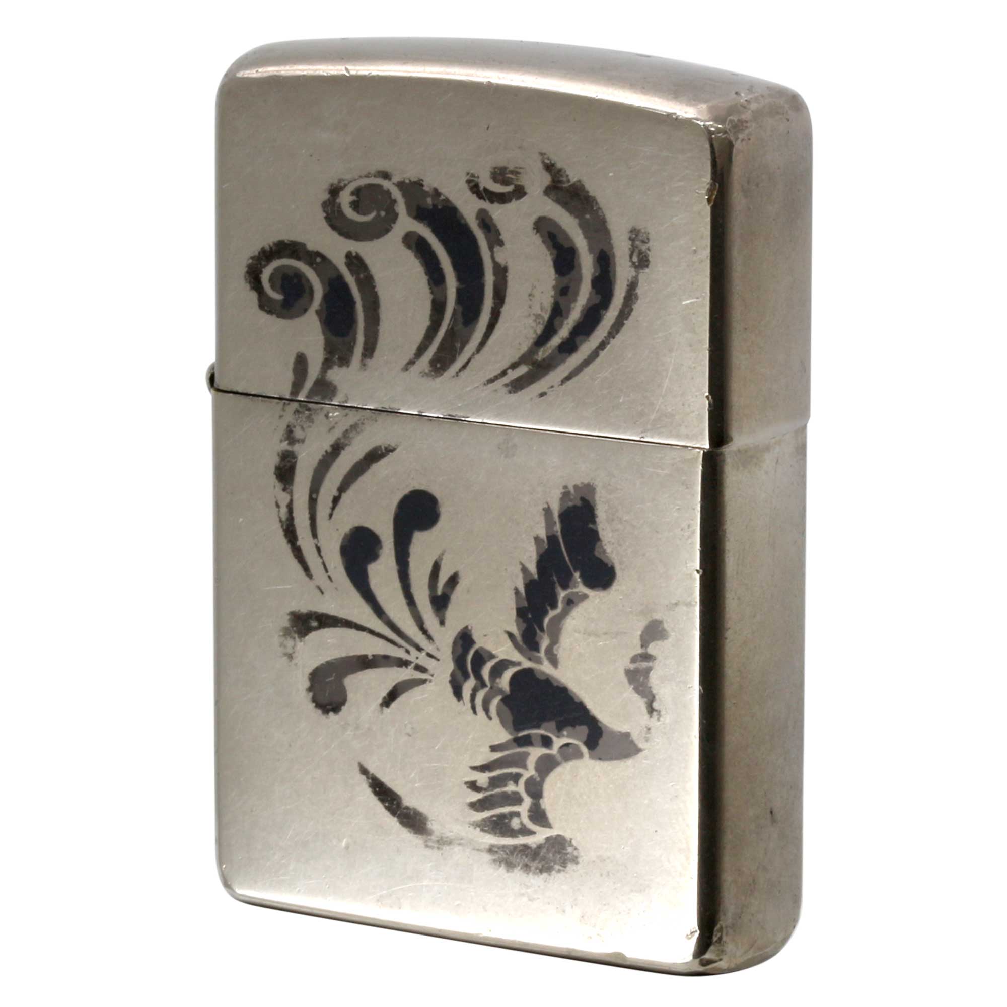 絶版/ヴィンテージ Zippo ジッポー 中古 2006年製造 フェニックス 鳳凰 イラスト  [C]使用感あり傷汚れあり