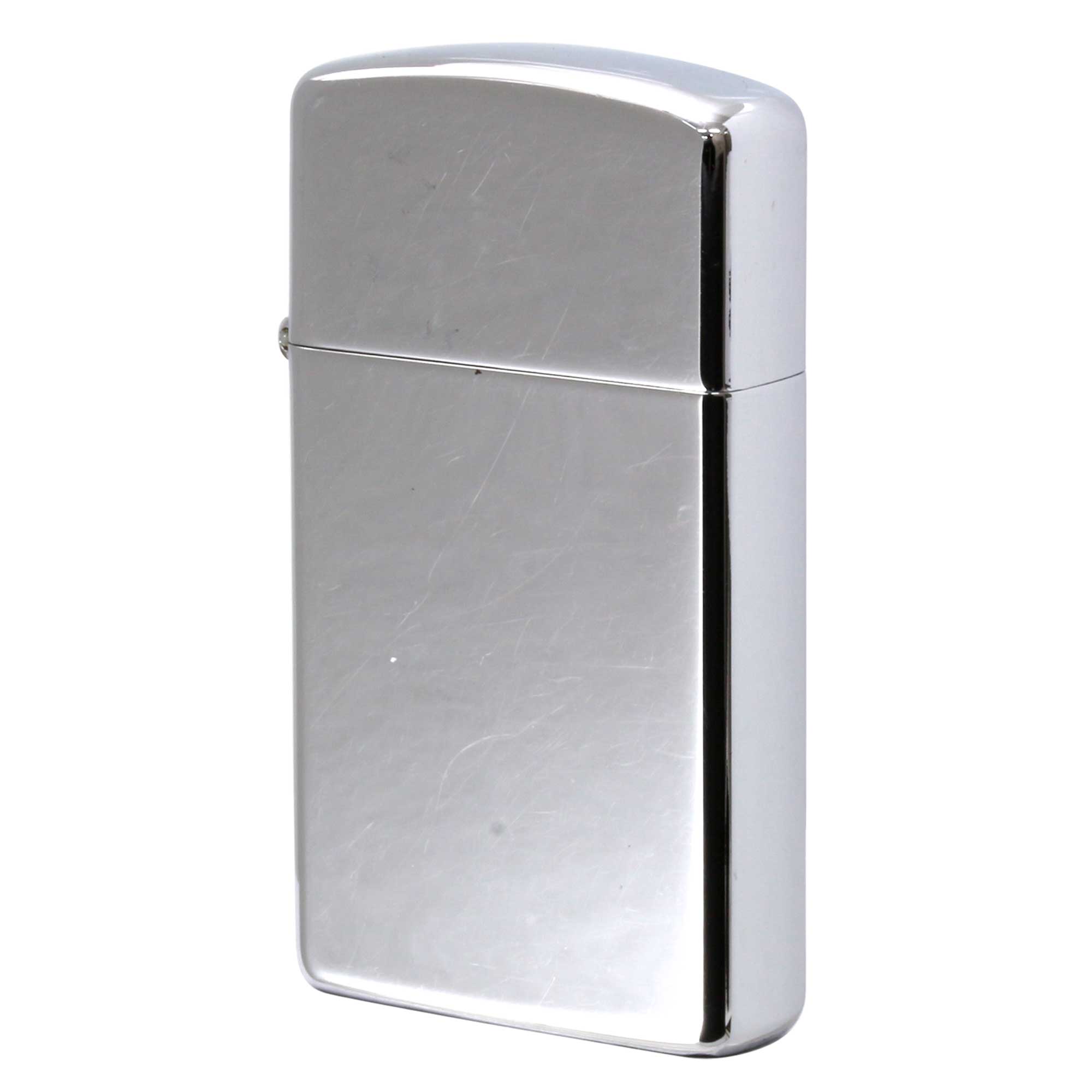 絶版/ヴィンテージ Zippo ジッポー 中古 1998年製造 ハイポリッシュクローム スリム No.1610  [C]使用感あり傷汚れあり