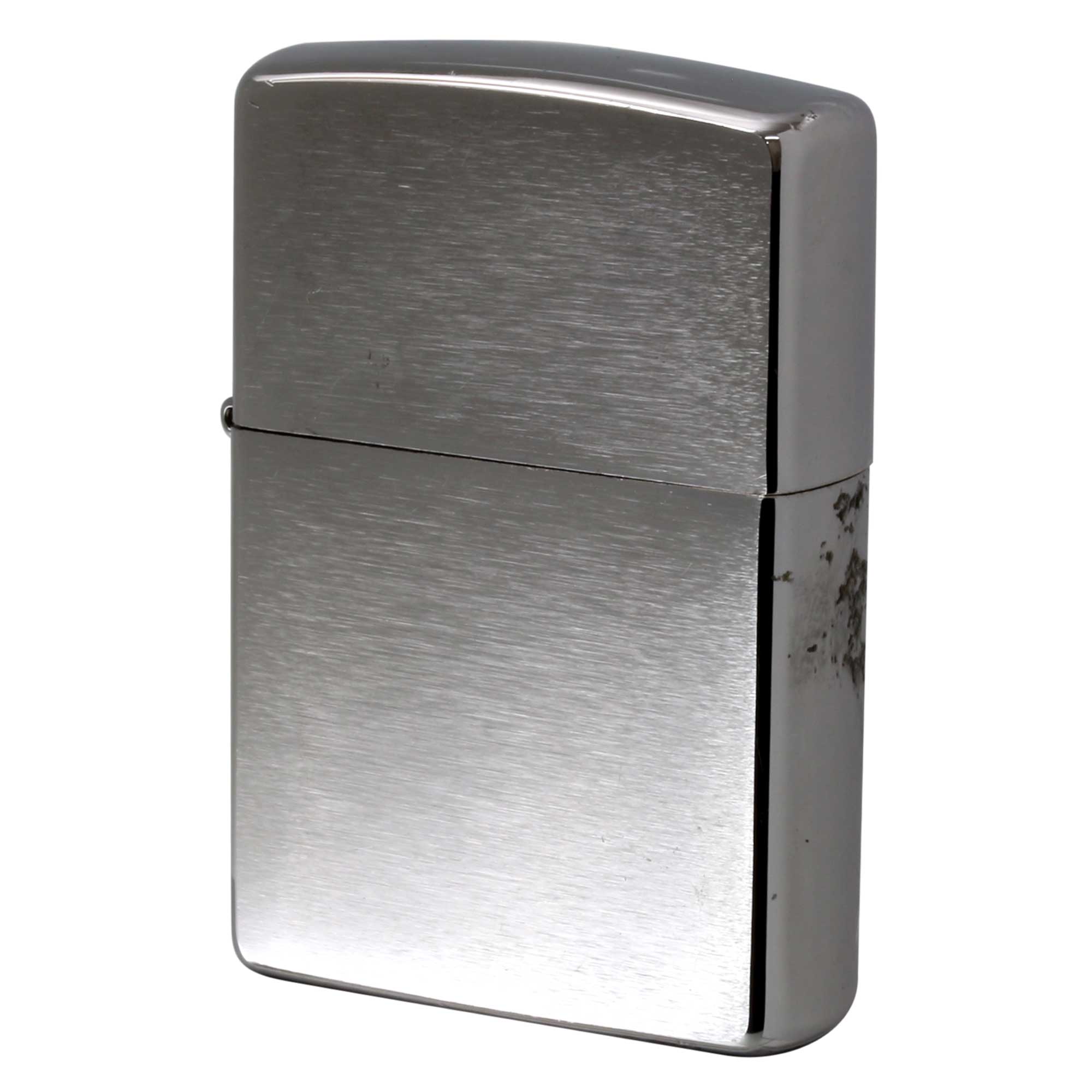 絶版/ヴィンテージ Zippo ジッポー 中古 2021年製造 ブラッシュドクローム No.200  [B]使用感ありやや傷汚れあり