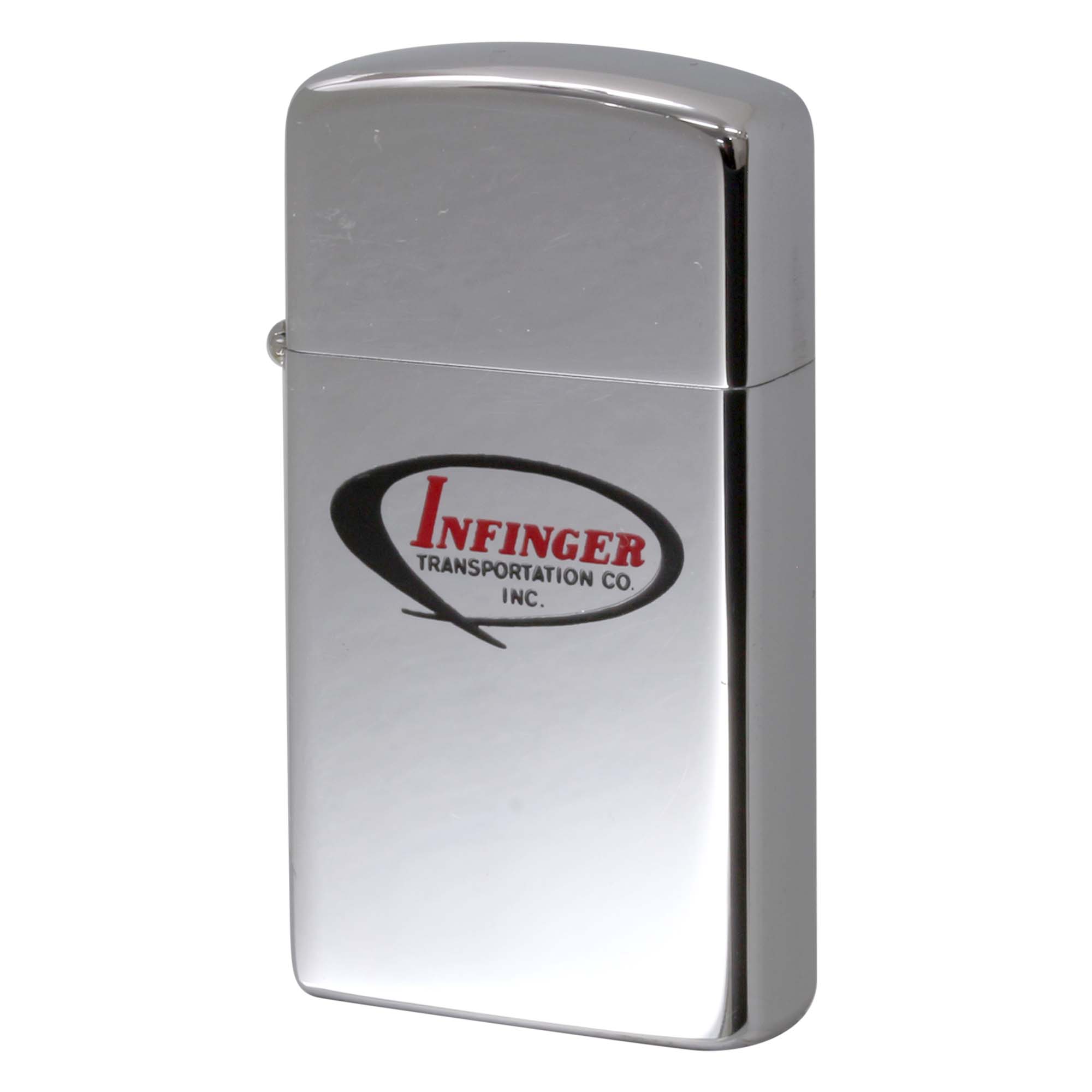 絶版/ヴィンテージ Zippo ジッポー 中古 1976年製造 INFINGER TRANSPORTATION OC INC. スリム  [B]使用感ありやや傷汚れあり