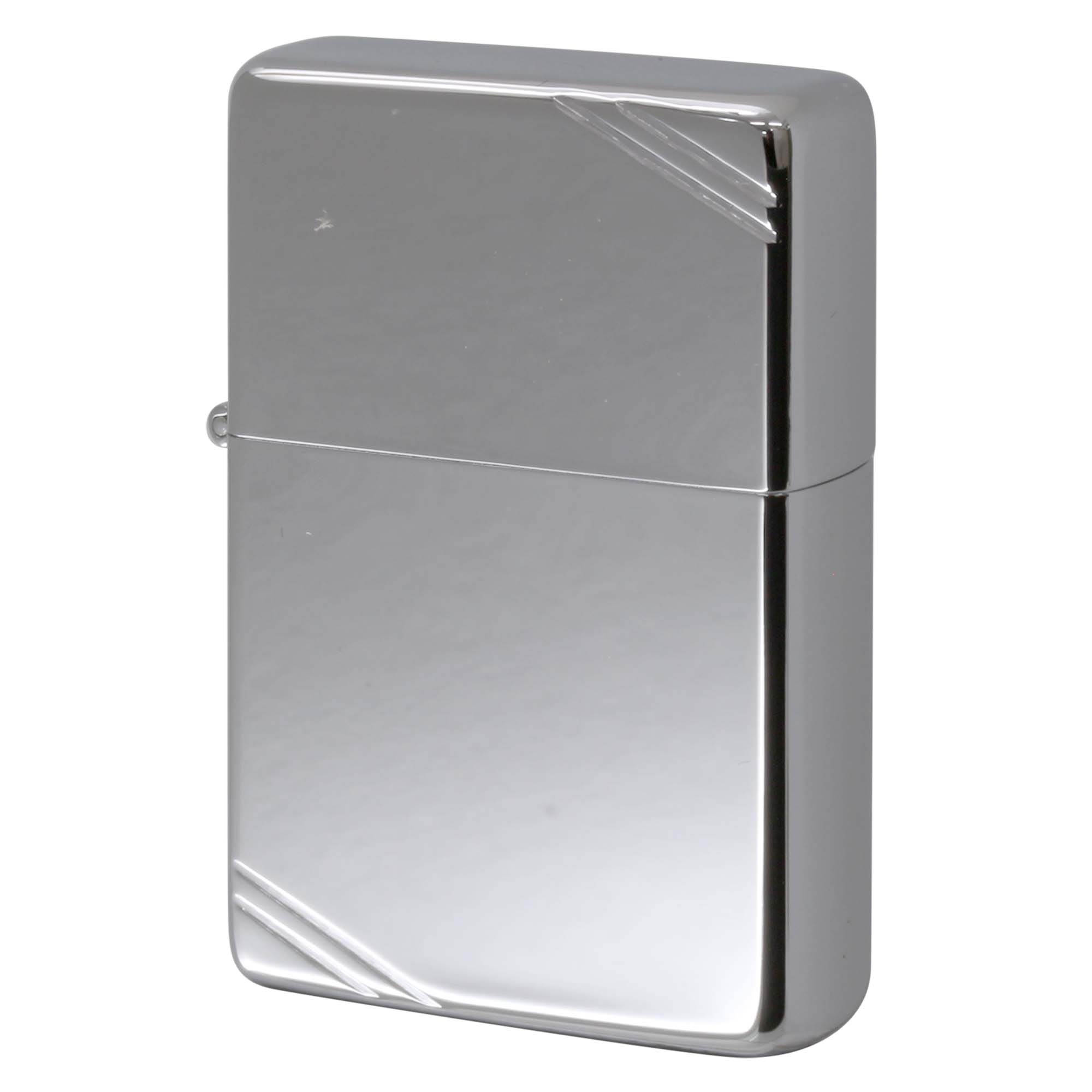 絶版/ヴィンテージ Zippo ジッポー 中古 1985年製造 1937レプリカ 鏡面 フラットトップ ダイアゴナル No.260  [S]ほぼ新品同様