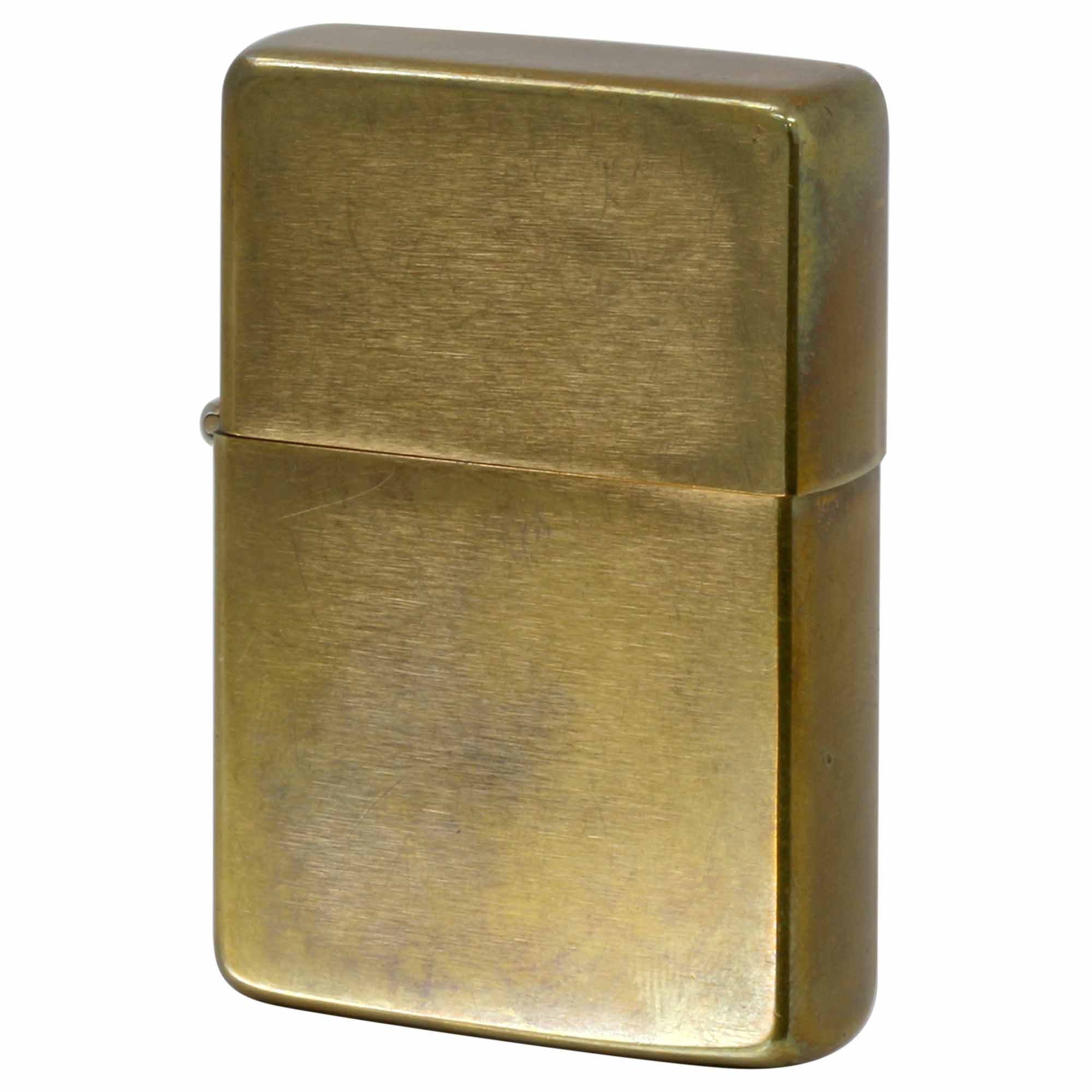 絶版/ヴィンテージ Zippo ジッポー 中古 1989年製造 1937レプリカ フラットトップ 真鍮 ブラス  [C]使用感あり傷汚れあり
