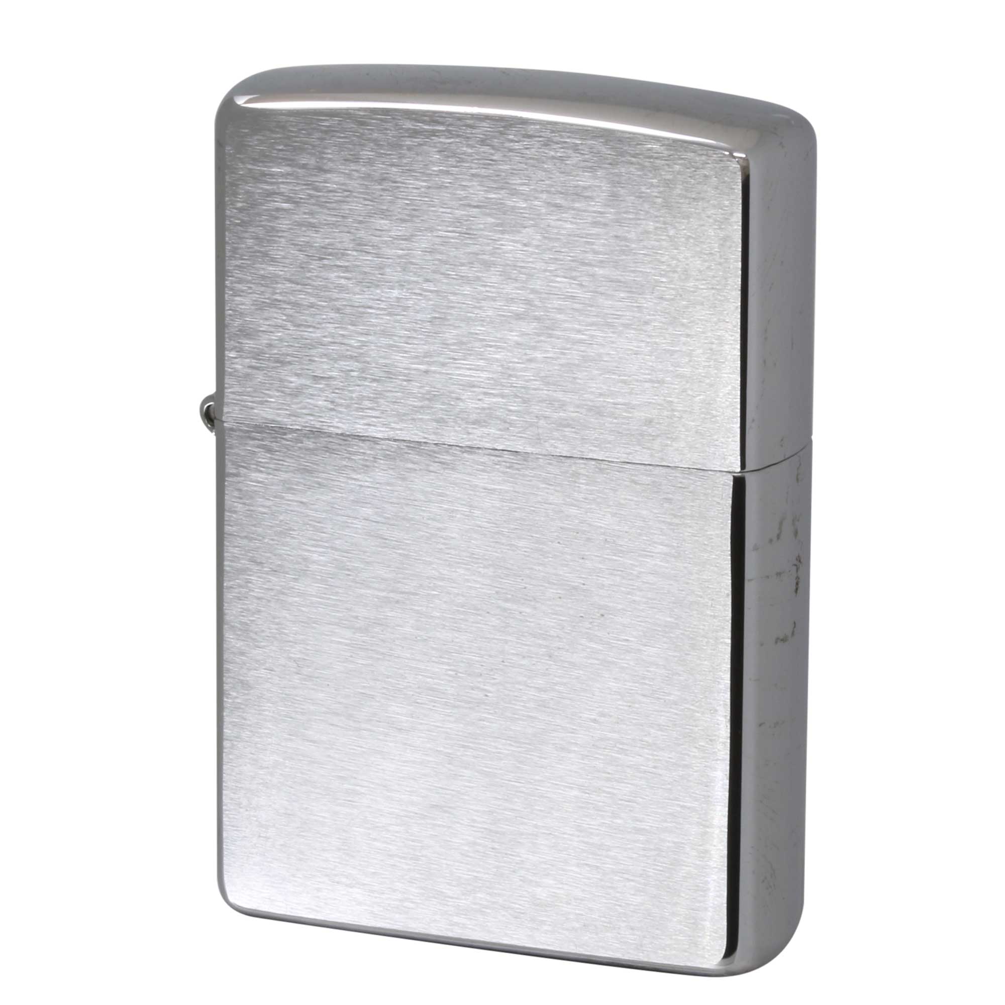 絶版/ヴィンテージ Zippo ジッポー 中古 2000年製造 ブラッシュドクローム No.200  [B]使用感ありやや傷汚れあり