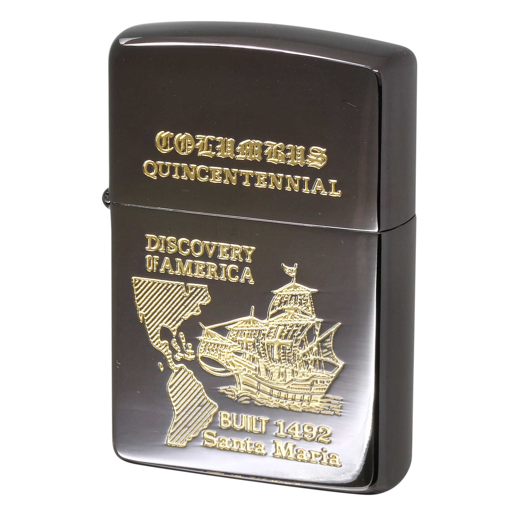 絶版/ヴィンテージ Zippo ジッポー 中古 1993年製造 Discovery of America アメリカ大陸発見500年記念  [S]ほぼ新品同様