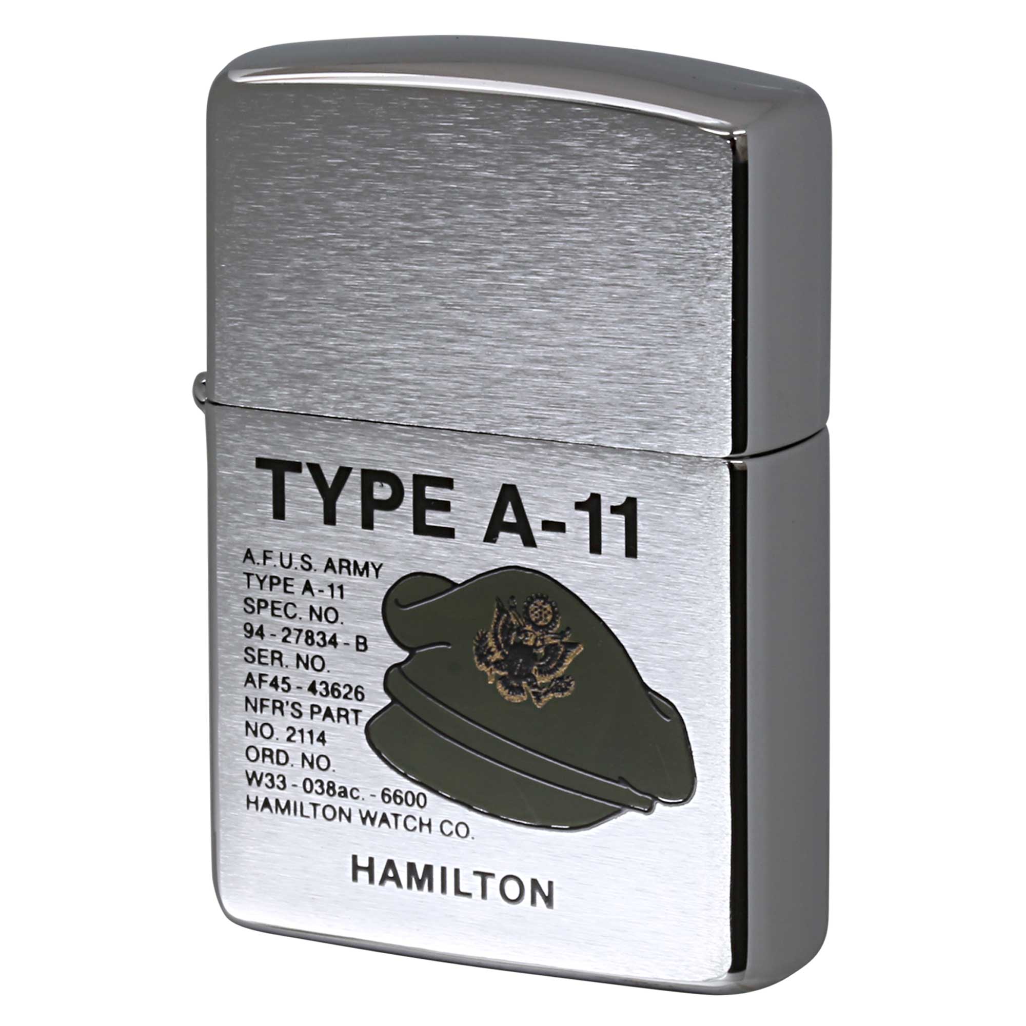 絶版/ヴィンテージ Zippo ジッポー 中古 1992年製造 ハミルトンHAMILTON TYPE A-11  [N]未使用・新品