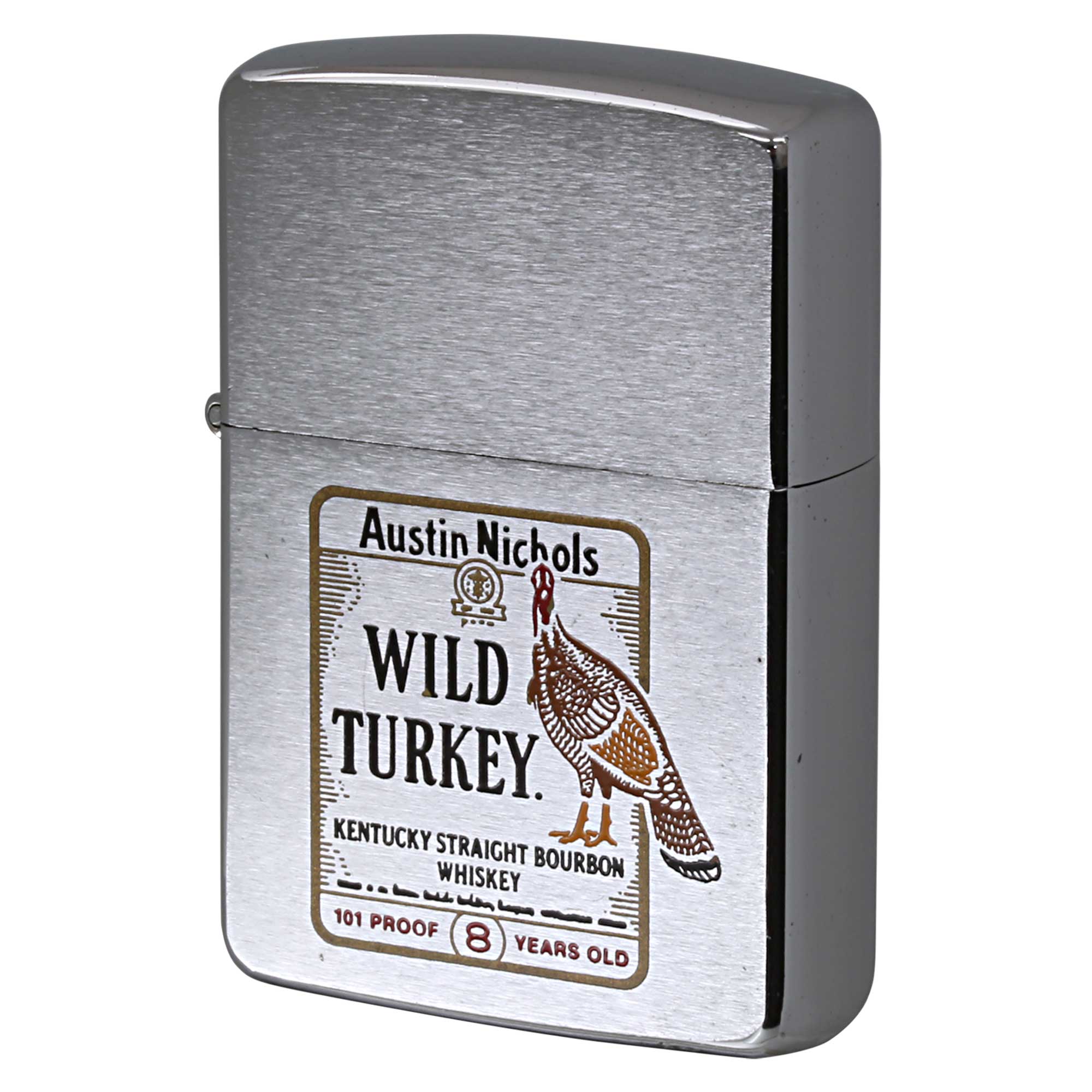 絶版/ヴィンテージ Zippo ジッポー 中古 1987年製造 WILD TURKEY #200エッチング&ペイント  [A]使用感少なく状態が良い