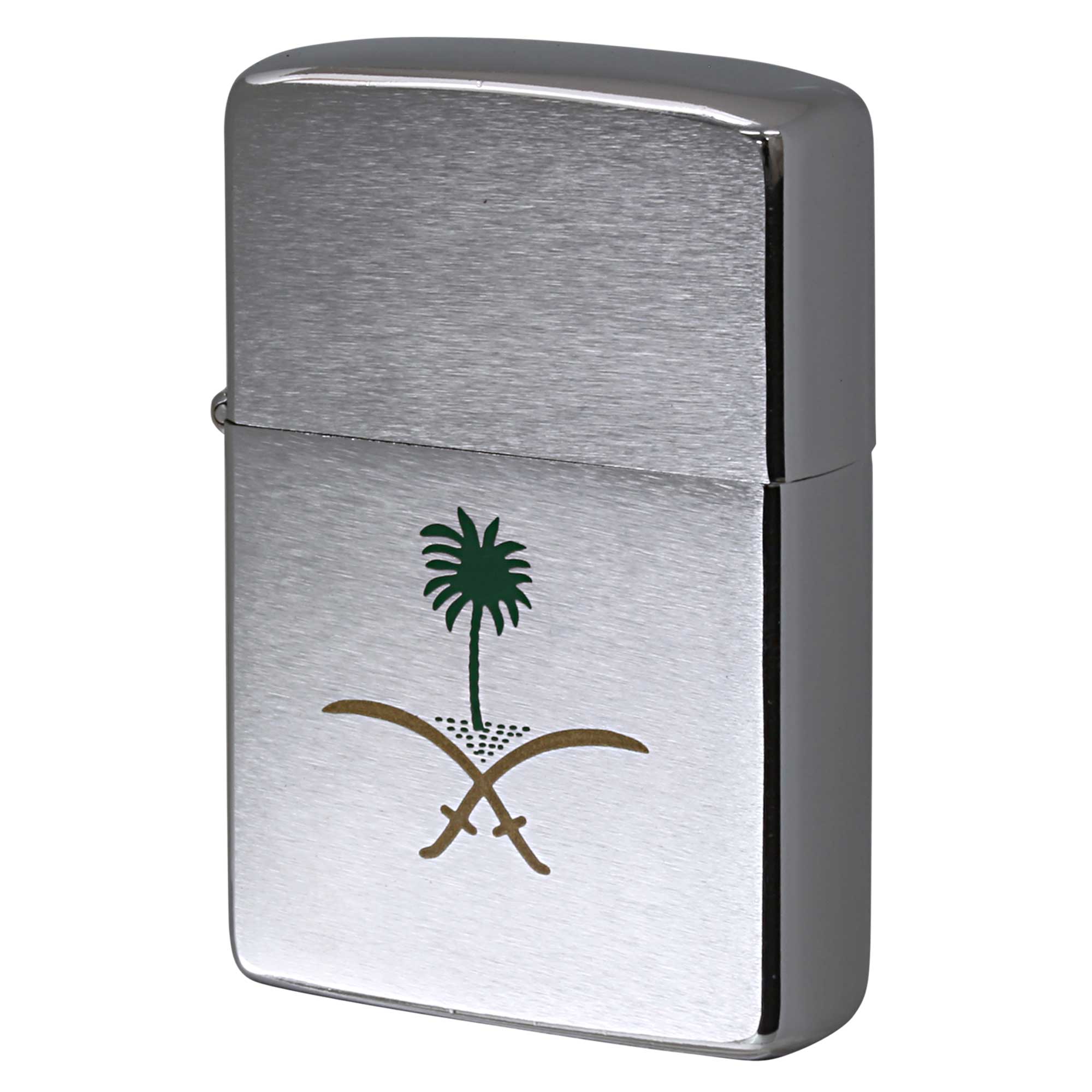 絶版/ヴィンテージ Zippo ジッポー 中古 1982年製造 サウジアラビア 国章  [A]使用感少なく状態が良い