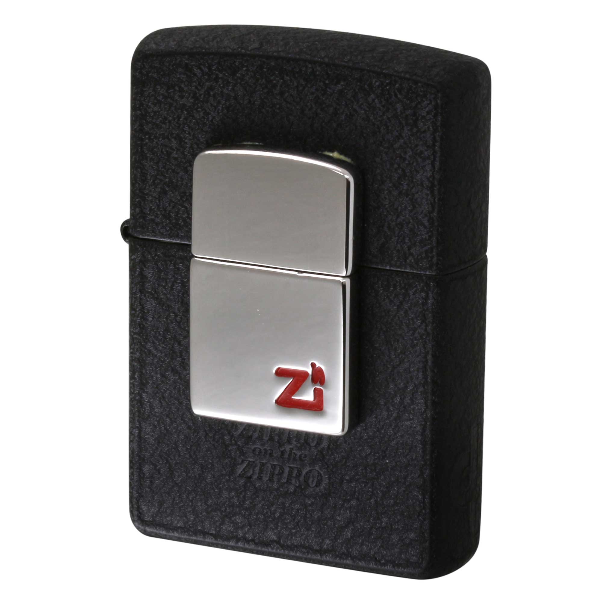 絶版/ヴィンテージ Zippo ジッポー 中古 2002年製造 ZIPPO on the ZIPPO Metal ブラッククラックル  [N]未使用・新品