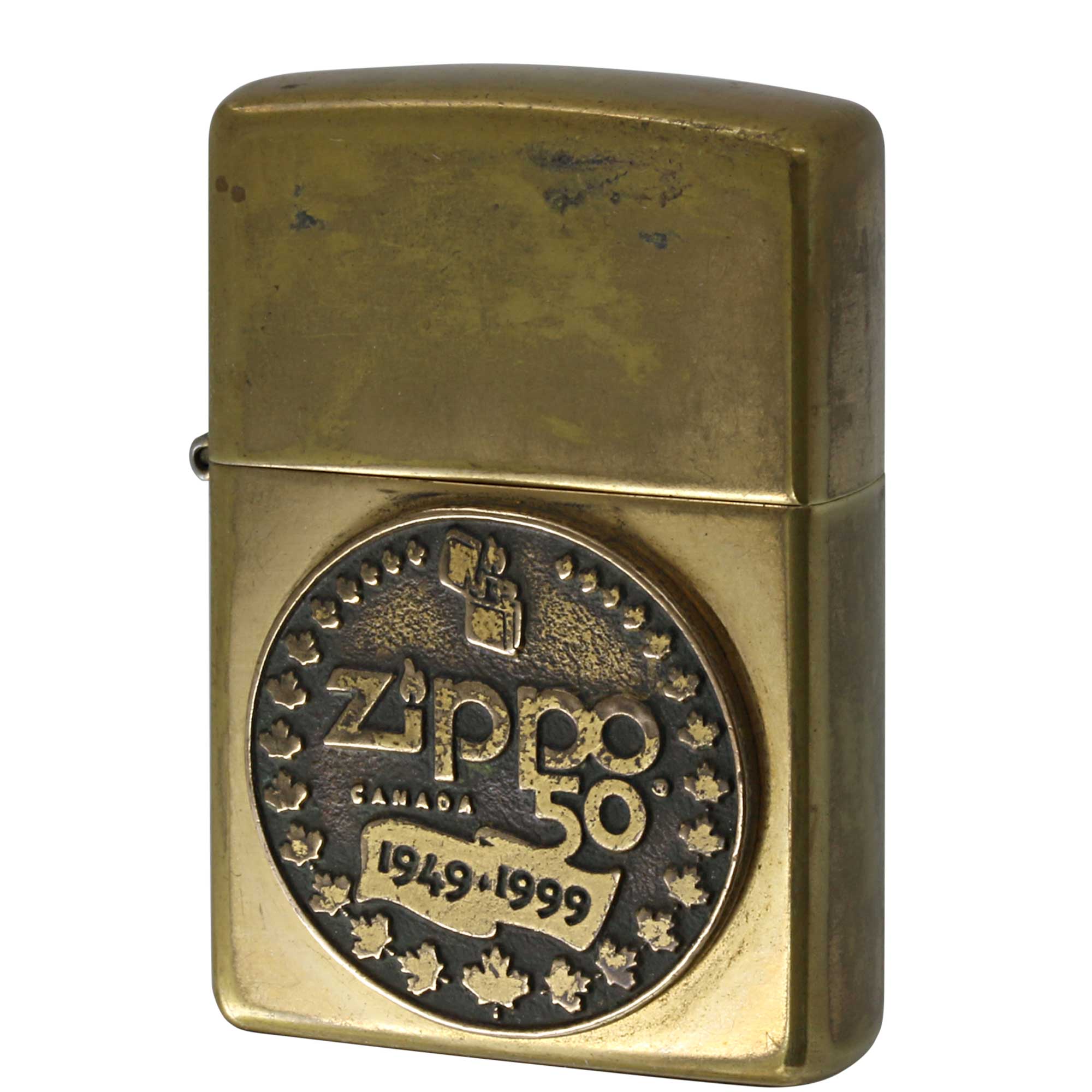 絶版/ヴィンテージ Zippo ジッポー 中古 1999年製造 Canada 50th Anniversary Edition カナダ 50周年記念  [C]使用感あり傷汚れあり
