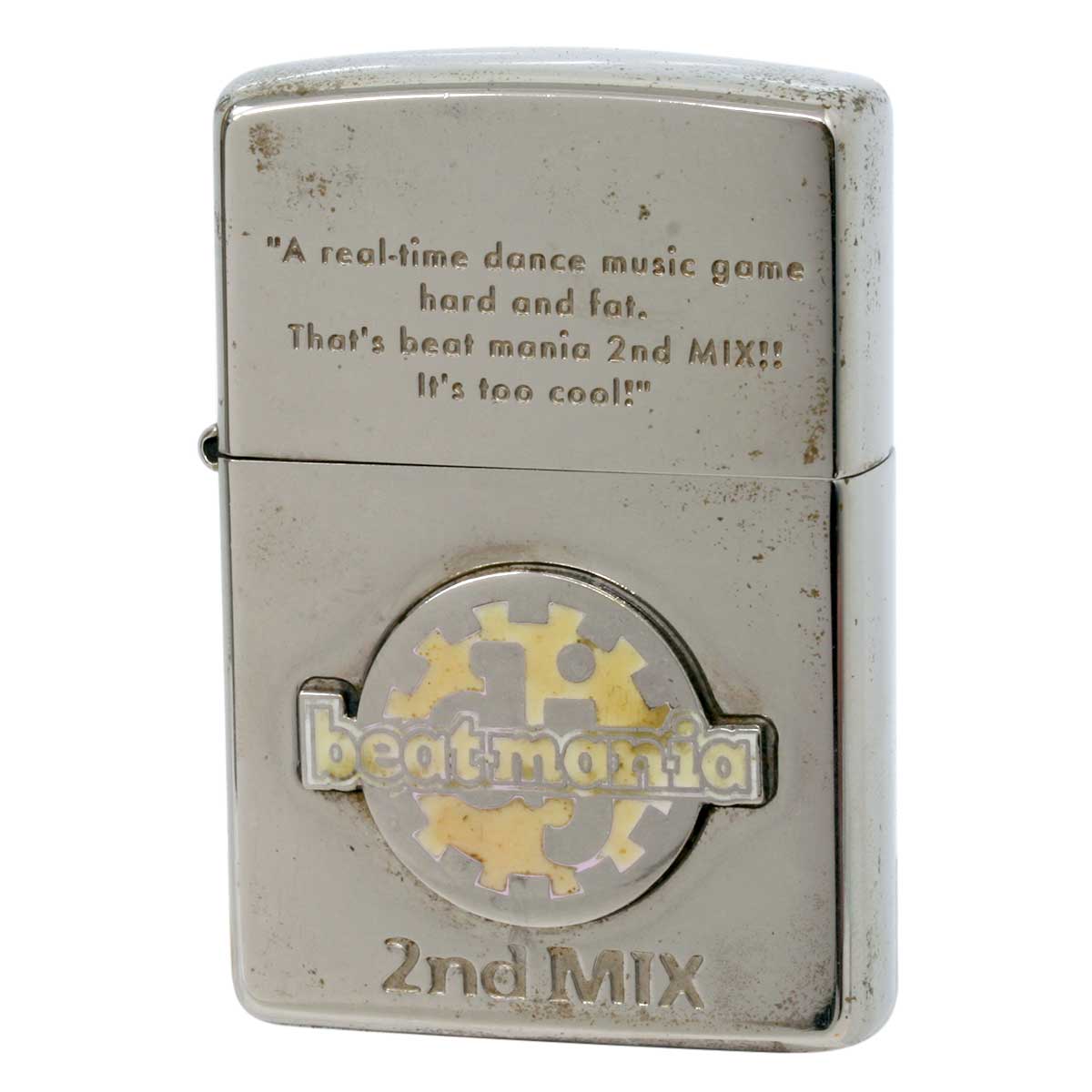 絶版/ヴィンテージ Zippo ジッポー 中古 1988年製造 beatmania 2ud MIX LIMITED EDITION No.0283  [C]使用感あり傷汚れあり