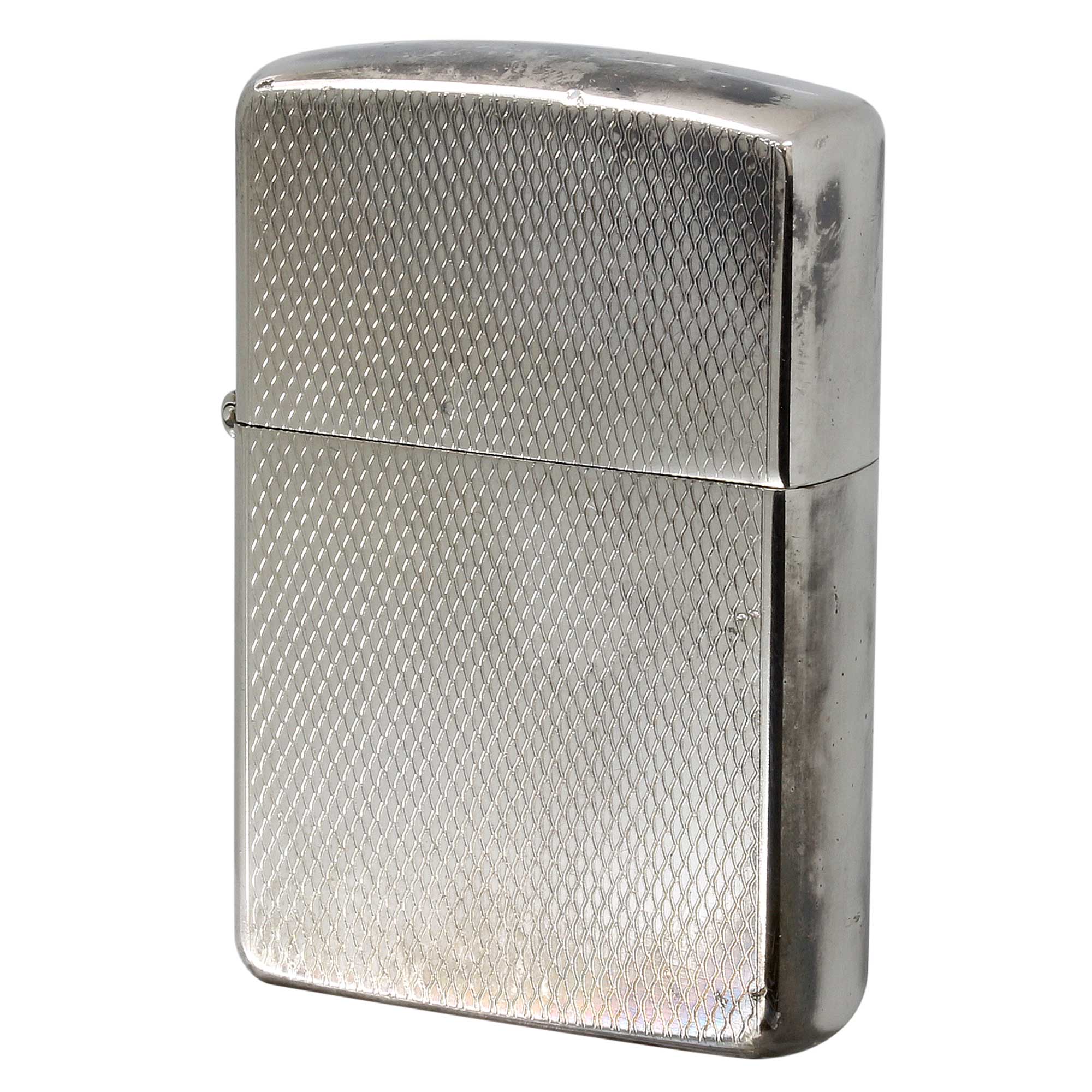 絶版/ヴィンテージ Zippo ジッポー 中古 1988年製造 ダイヤカット 網目模様  [C]使用感あり傷汚れあり
