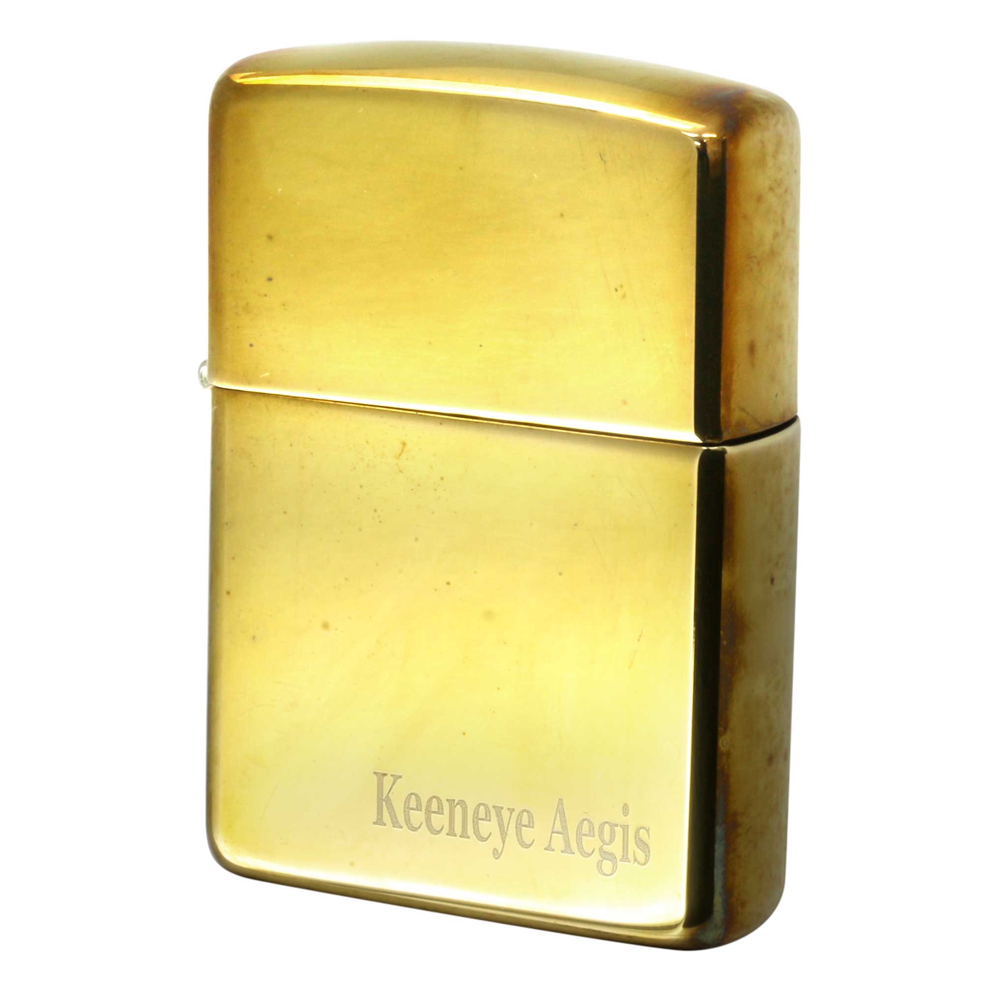 絶版/ヴィンテージ Zippo ジッポー 中古 2015年製造 アーマー ハイポリッシュブラス ARMOR High Polish Brass No.169  [B]使用感ありやや傷汚れあり