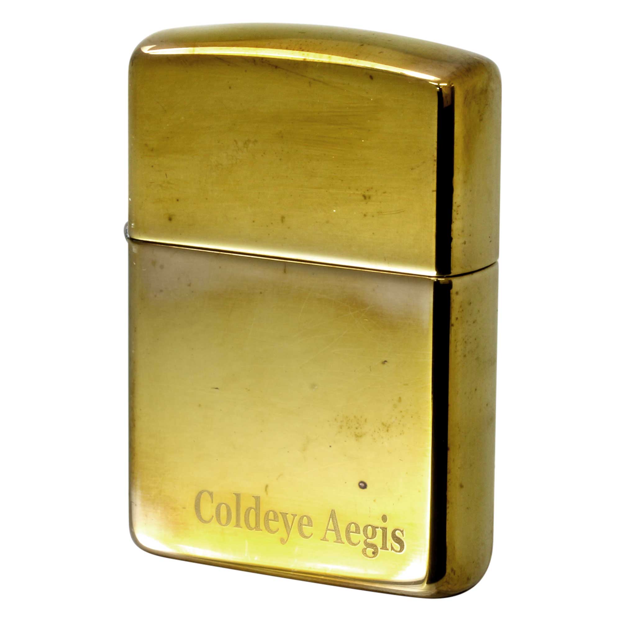 絶版/ヴィンテージ Zippo ジッポー 中古 2016年製造 アーマー ハイポリッシュブラス ARMOR High Polish Brass No.169  [B]使用感ありやや傷汚れあり