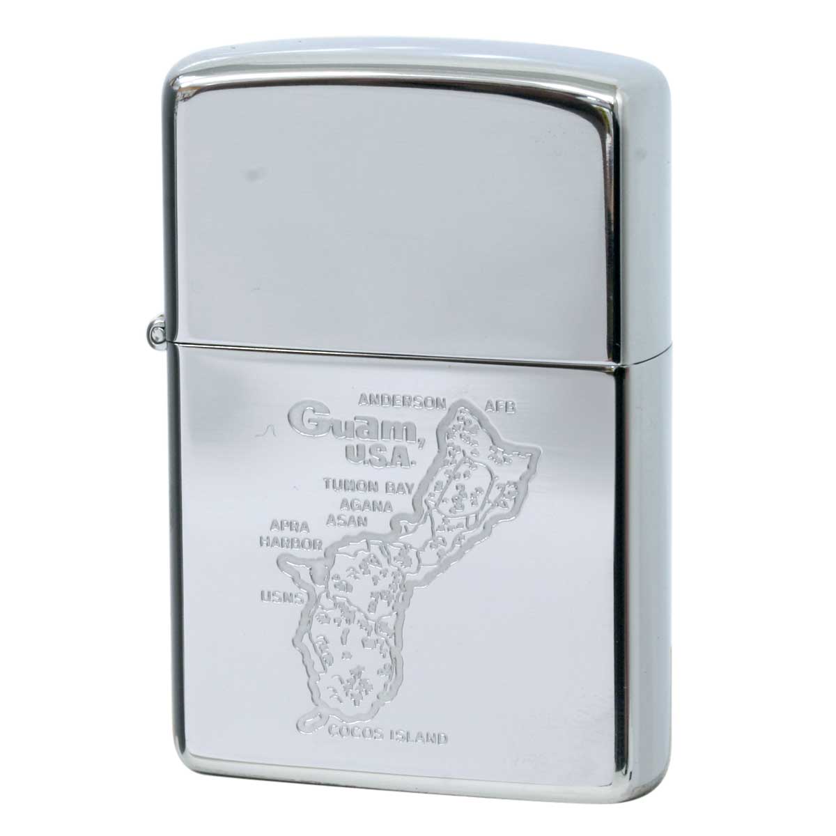 絶版/ヴィンテージ Zippo ジッポー 中古 1984年製造 Guam Map グアム地図  [N]未使用・新品