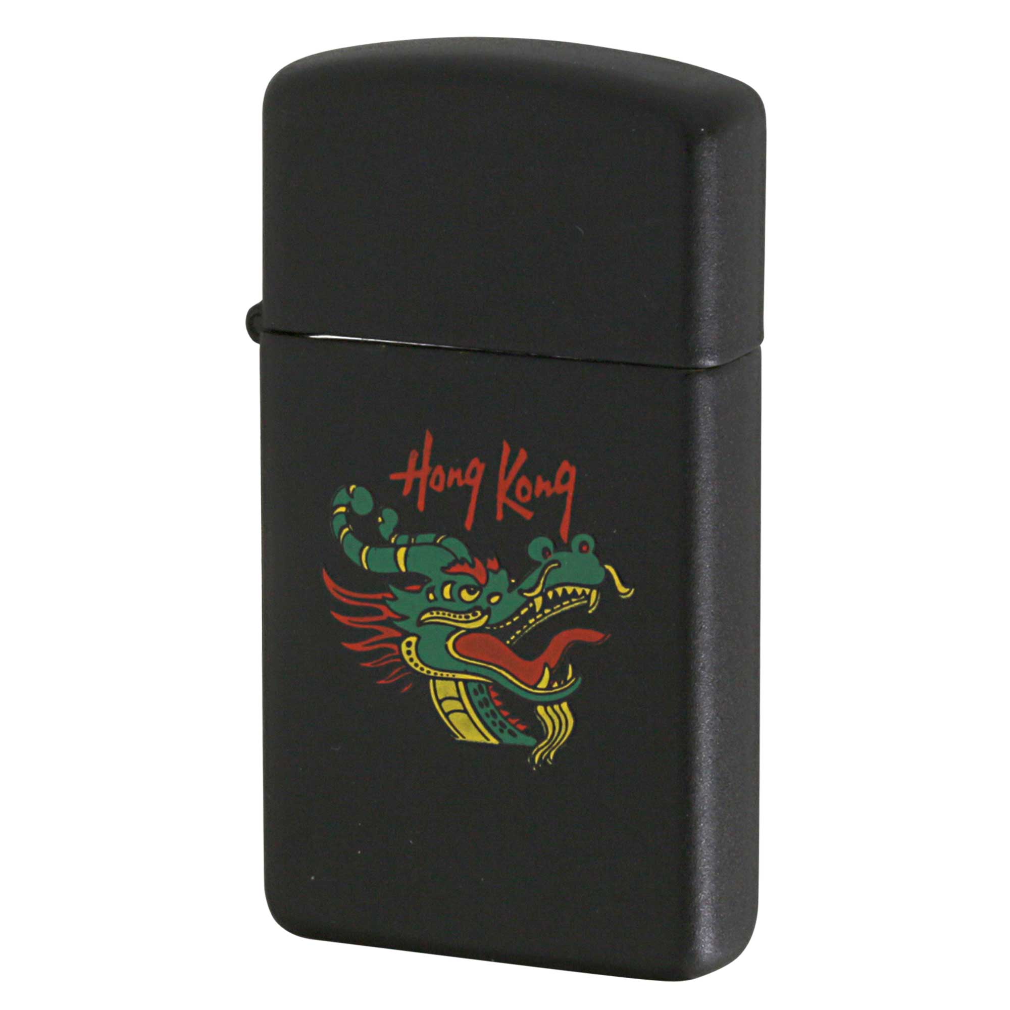 絶版/ヴィンテージ Zippo ジッポー 中古 1986年製造 Hong Kong 香港 ドラゴン マットブラック  [A]使用感少なく状態が良い