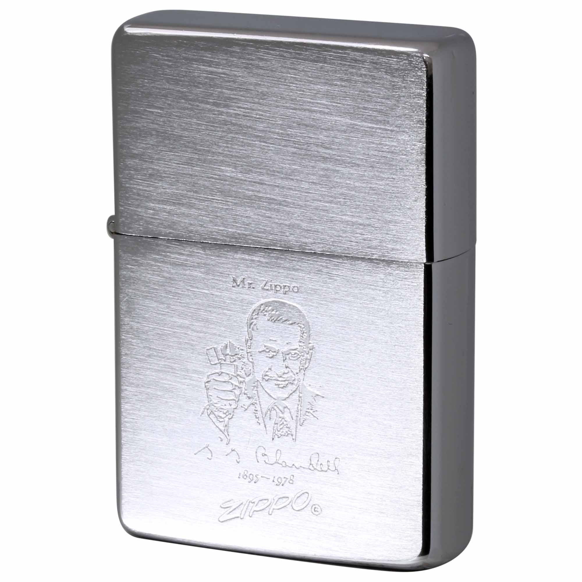 絶版/ヴィンテージ Zippo ジッポー 中古 1988年製造 1937レプリカ フラットトップ 初代社長  ジョージ・G・ブレイズデル  [B]使用感ありやや傷汚れあり