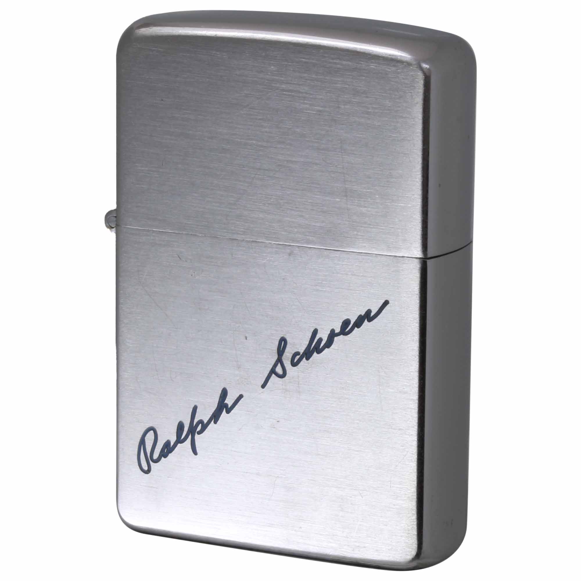 絶版/ヴィンテージ Zippo ジッポー 中古 1958年製造 Ralph Schoen ラルフ・ショーン サイン  [C]使用感あり傷汚れあり