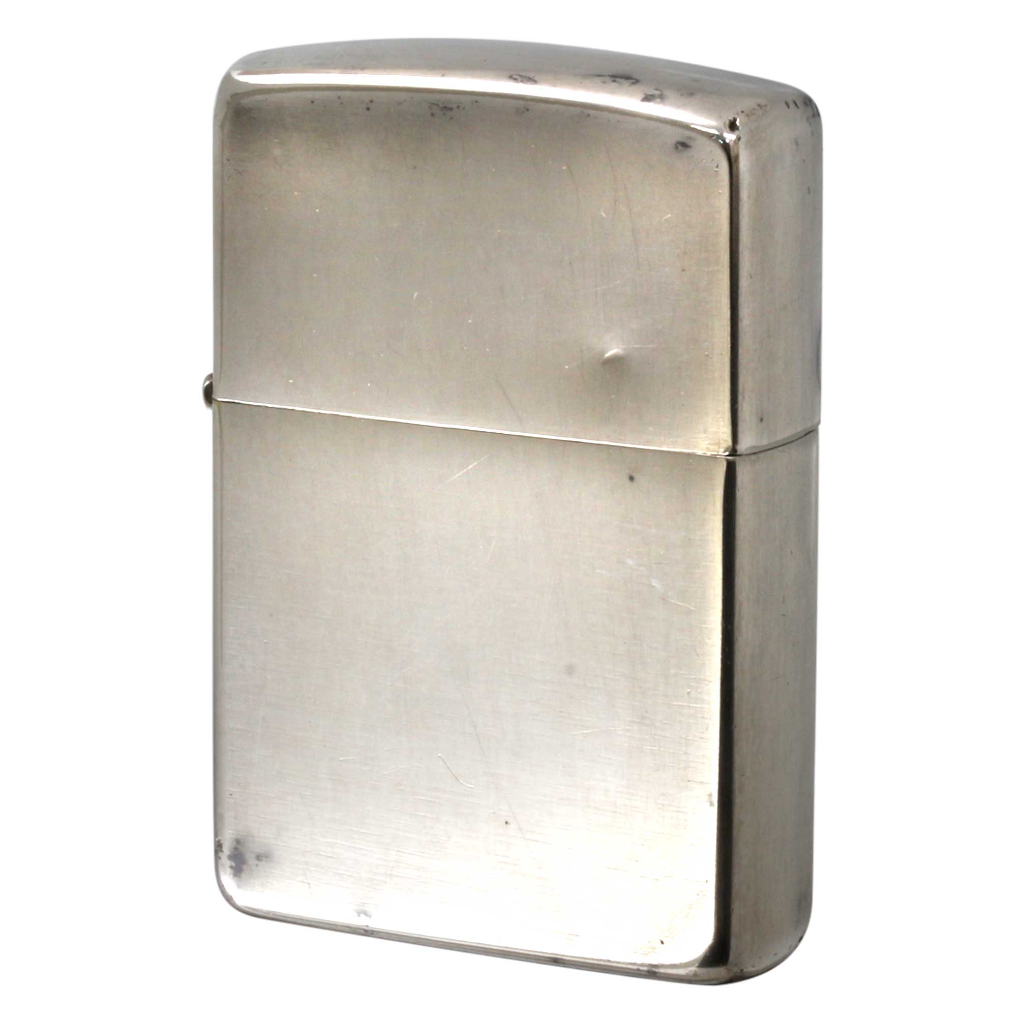 絶版/ヴィンテージ Zippo ジッポー 中古 1996年製造 銀メッキ 10ミクロン 10μ  [C]使用感あり傷汚れあり