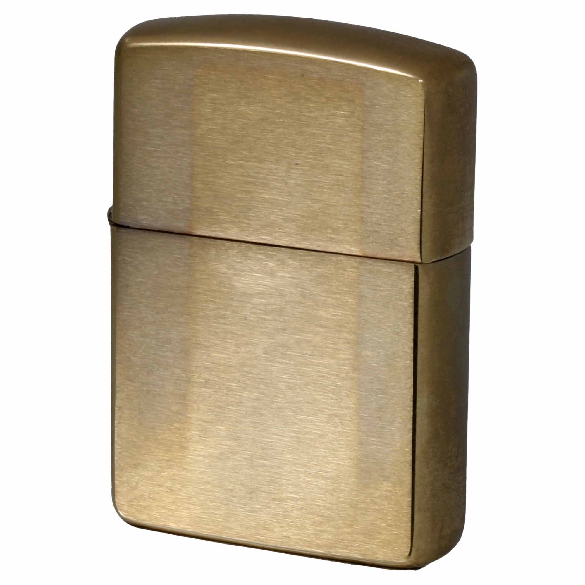 絶版/ヴィンテージ Zippo ジッポー 中古 2022年製造 アーマー ブラス ARMOR Brushed Solid Brass No.168  [B]使用感ありやや傷汚れあり