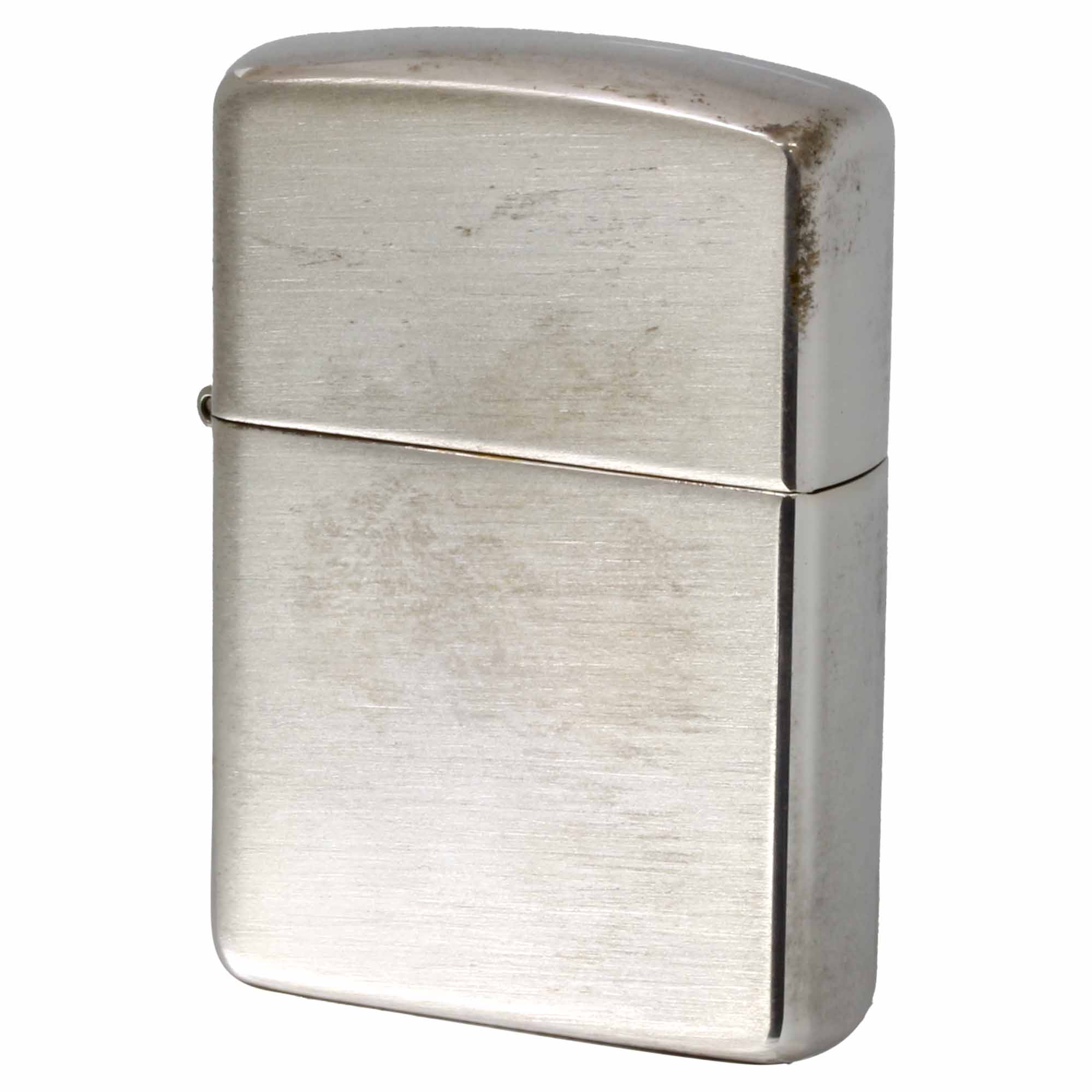 絶版/ヴィンテージ Zippo ジッポー 中古 2022年製造 純銀 ARMOR Sterling Silver アーマー サテーナ No.27  [A]使用感少なく状態が良い