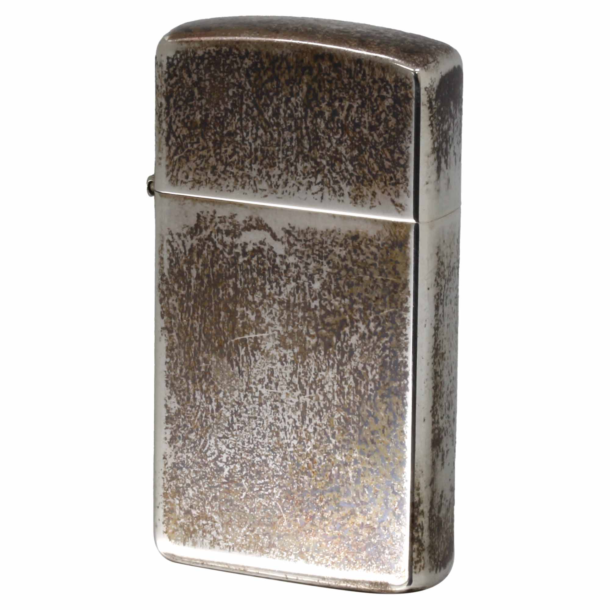 絶版/ヴィンテージ Zippo ジッポー 中古 2001年製造 純銀 スリム SLIM Sterling Silver ポリッシュ No.1500  [C]使用感あり傷汚れあり