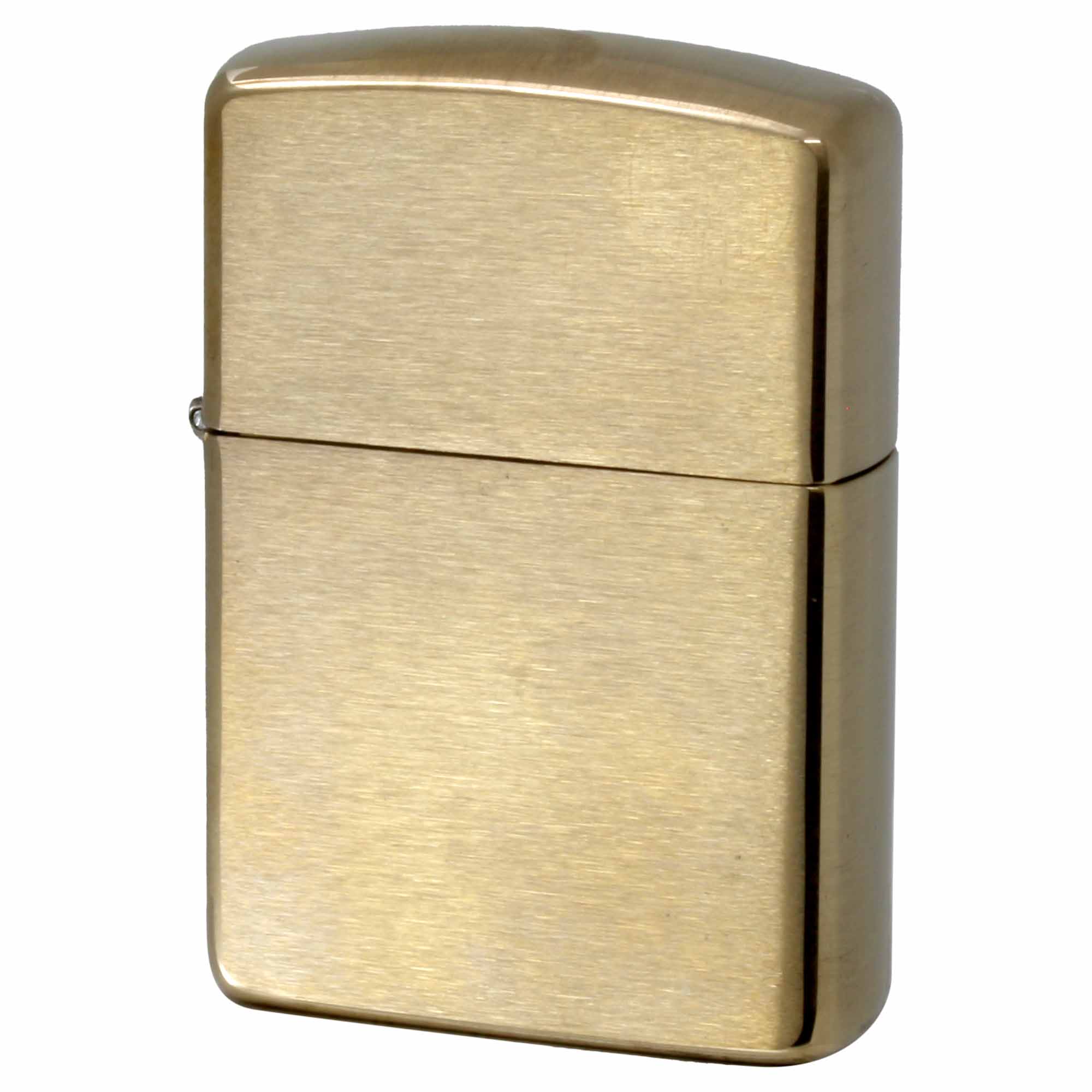 絶版/ヴィンテージ Zippo ジッポー 中古 2022年製造 アーマー ブラス ARMOR Brushed Solid Brass No.168  [A]使用感少なく状態が良い